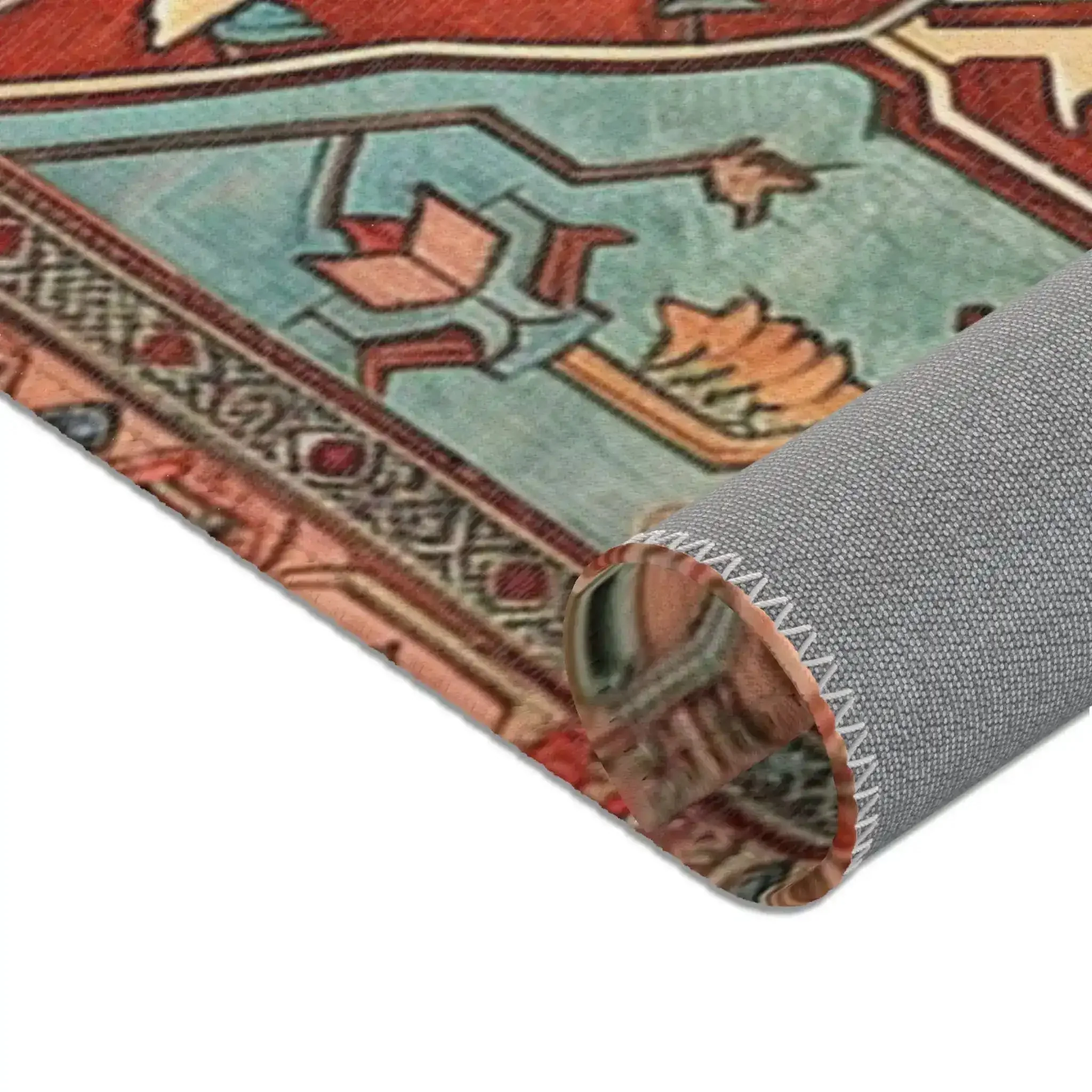 Bold Persian Medallion Accent Rug - Image 9