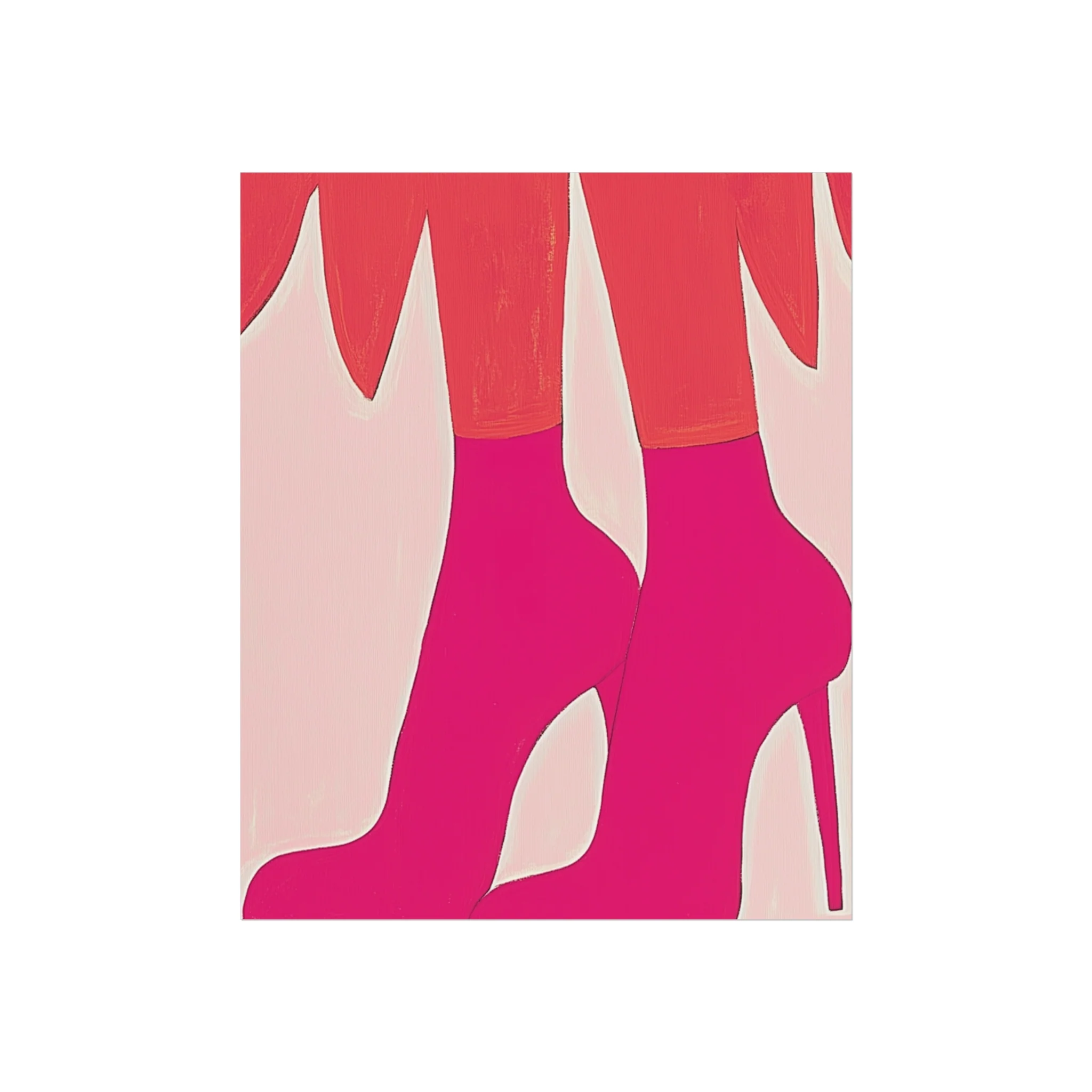 Bold Stiletto Silhouette Fine Art Poster - Image 3