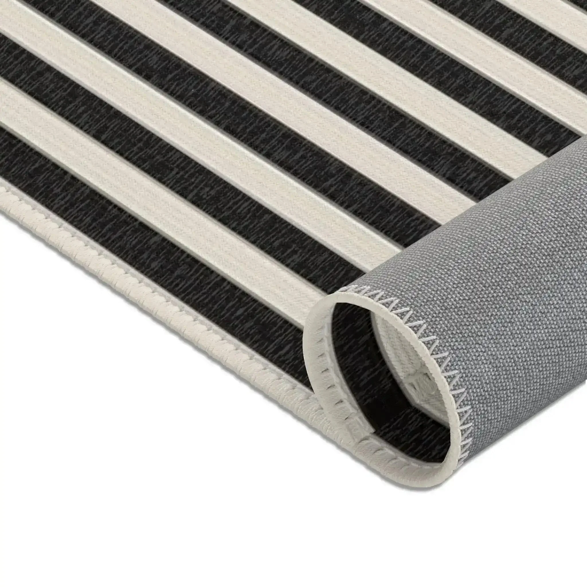 Bold Yellow Circle Optical Accent Rug - Image 9