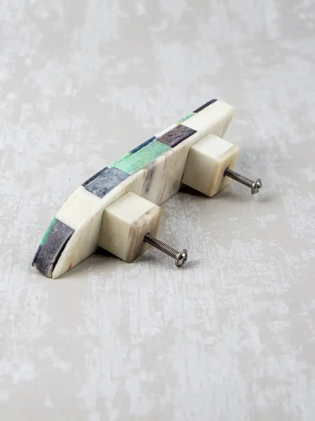 Bone-Inlay Curved Cabinet Drawer Pulls - Image 9