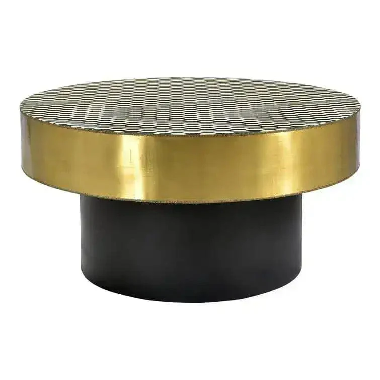 Bone Inlay Parisian Round Coffee Table - Image 8