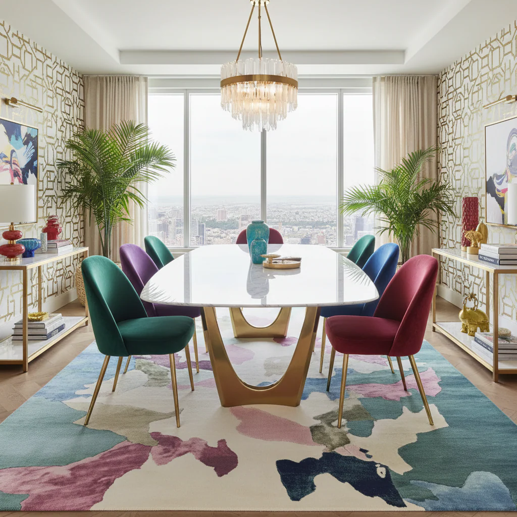 Botanic Blur Harmony Hand Tufted Rug - Image 3