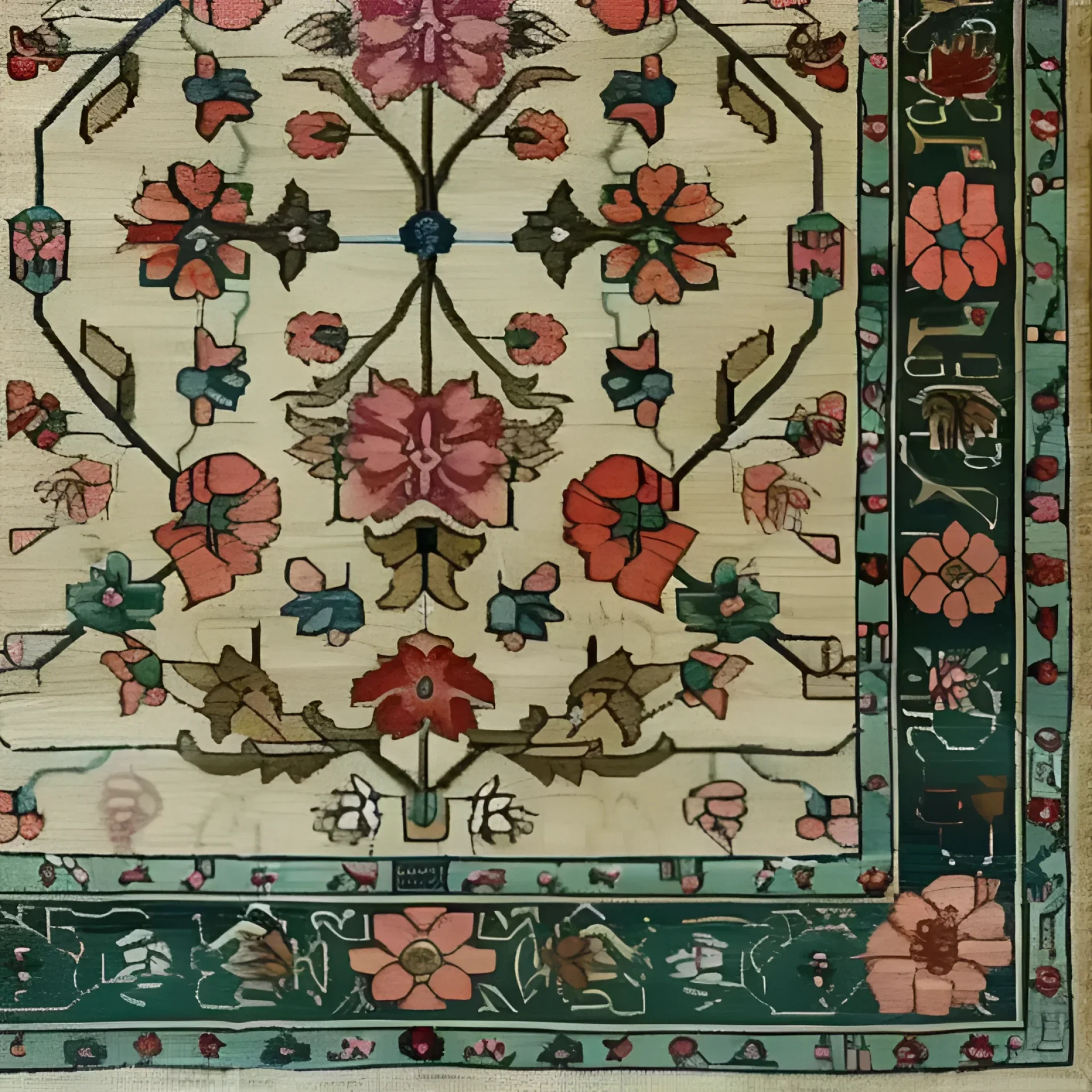 Botanical Bliss Medium Hand Knotted Wool Rug - Image 7
