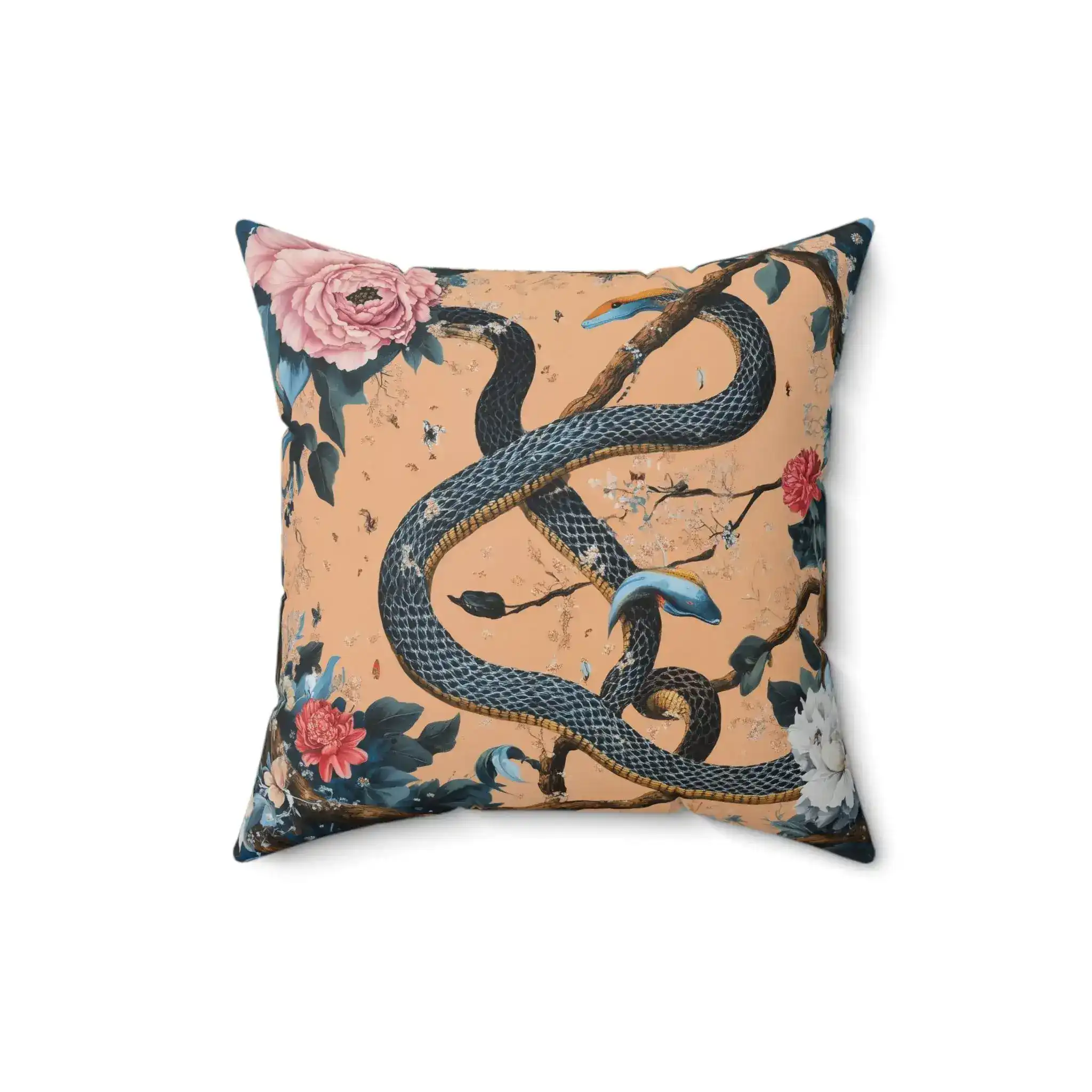 Botanical Serpent Throw Pillow - Image 3