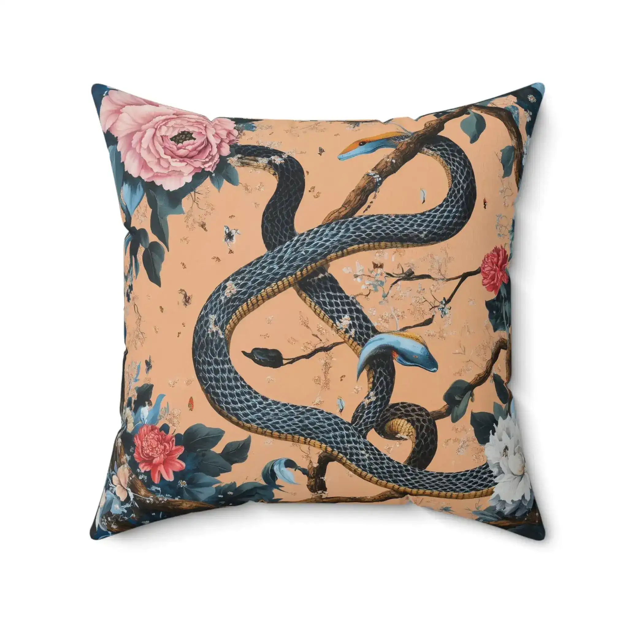 Botanical Serpent Throw Pillow - Image 5
