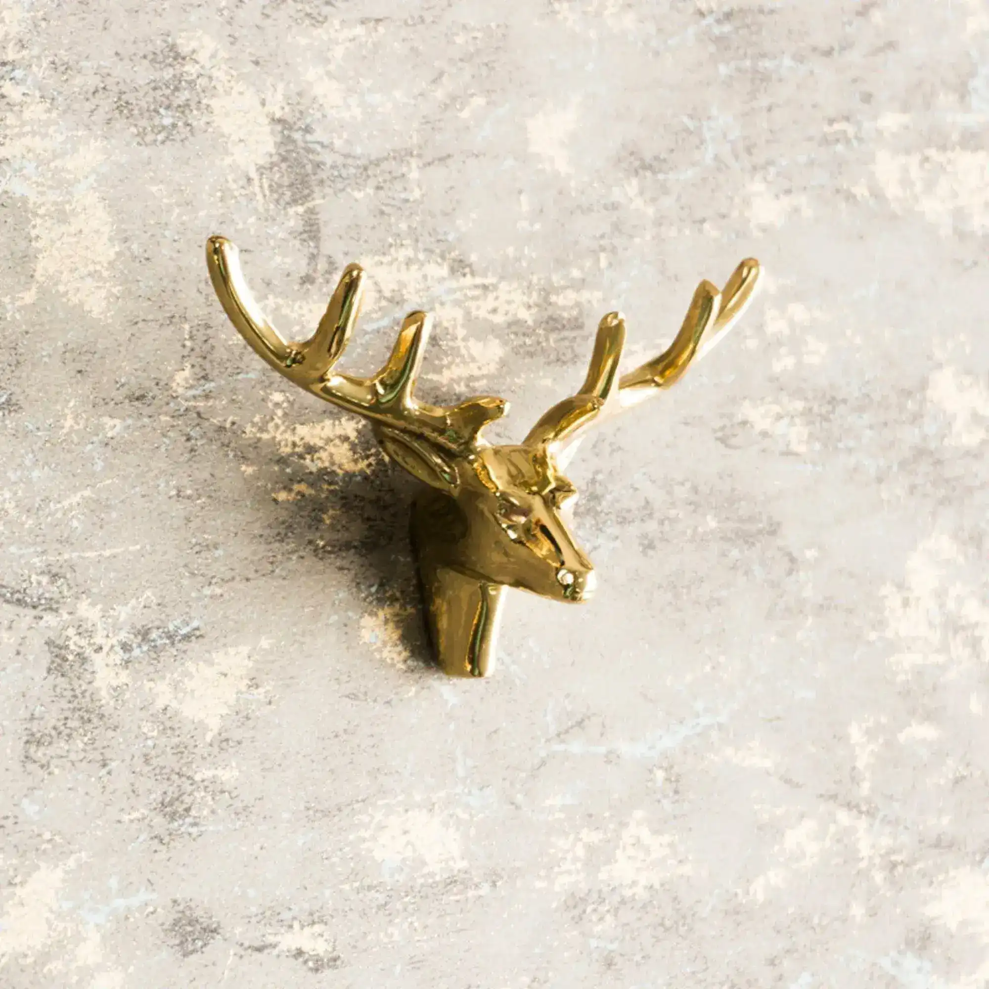 Brass American Retro Deer with Atler Cabinet Door Knob - Image 5