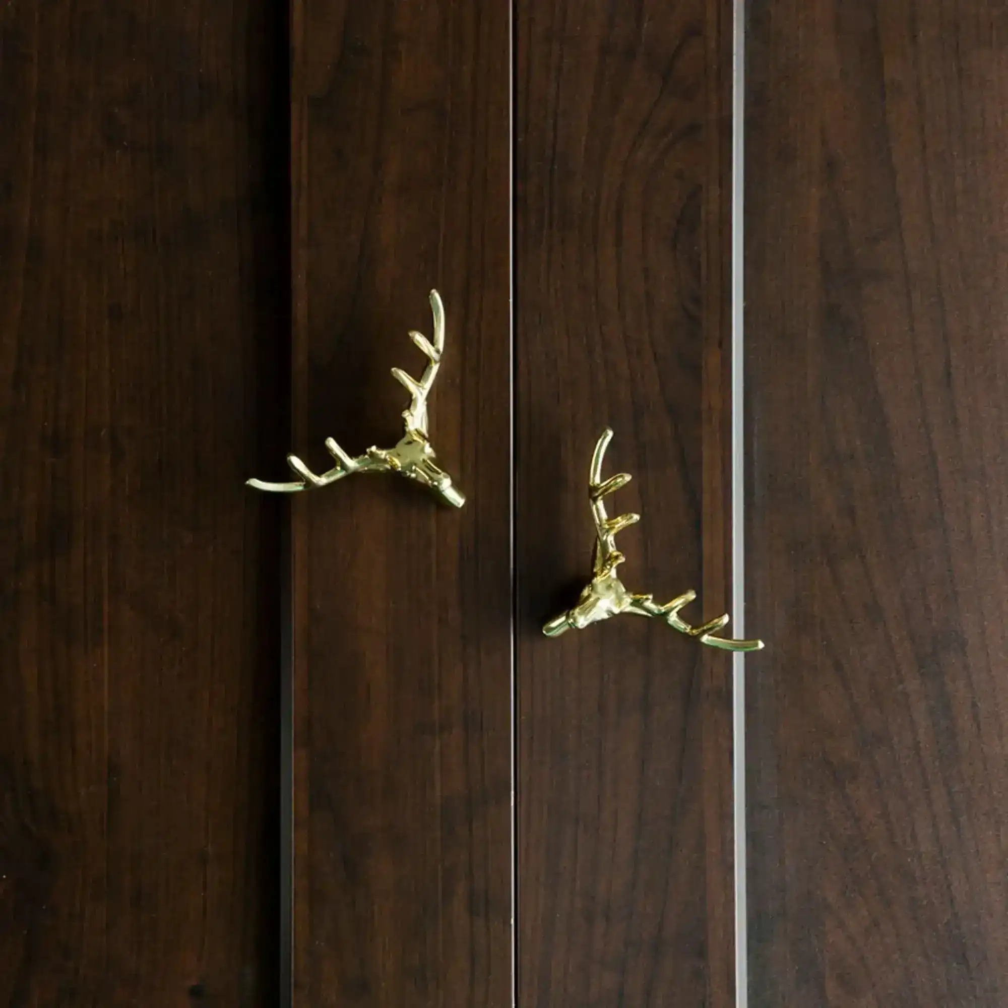 Brass American Retro Deer with Atler Cabinet Door Knob - Image 9