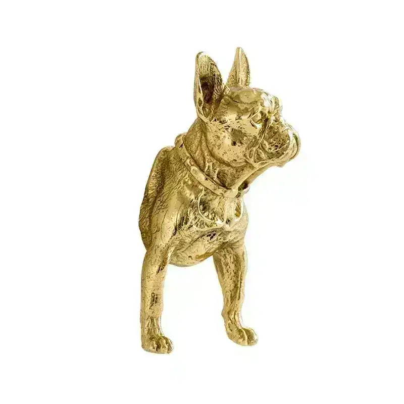 Brass Animal Bulldog Inspired Cabinet Door Knobs - Image 6