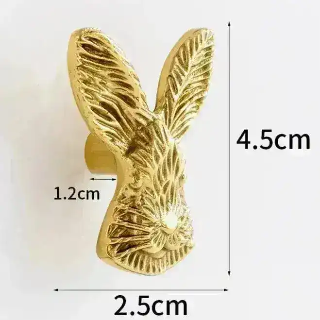Brass Animal Bulldog Inspired Cabinet Door Knobs - Image 9