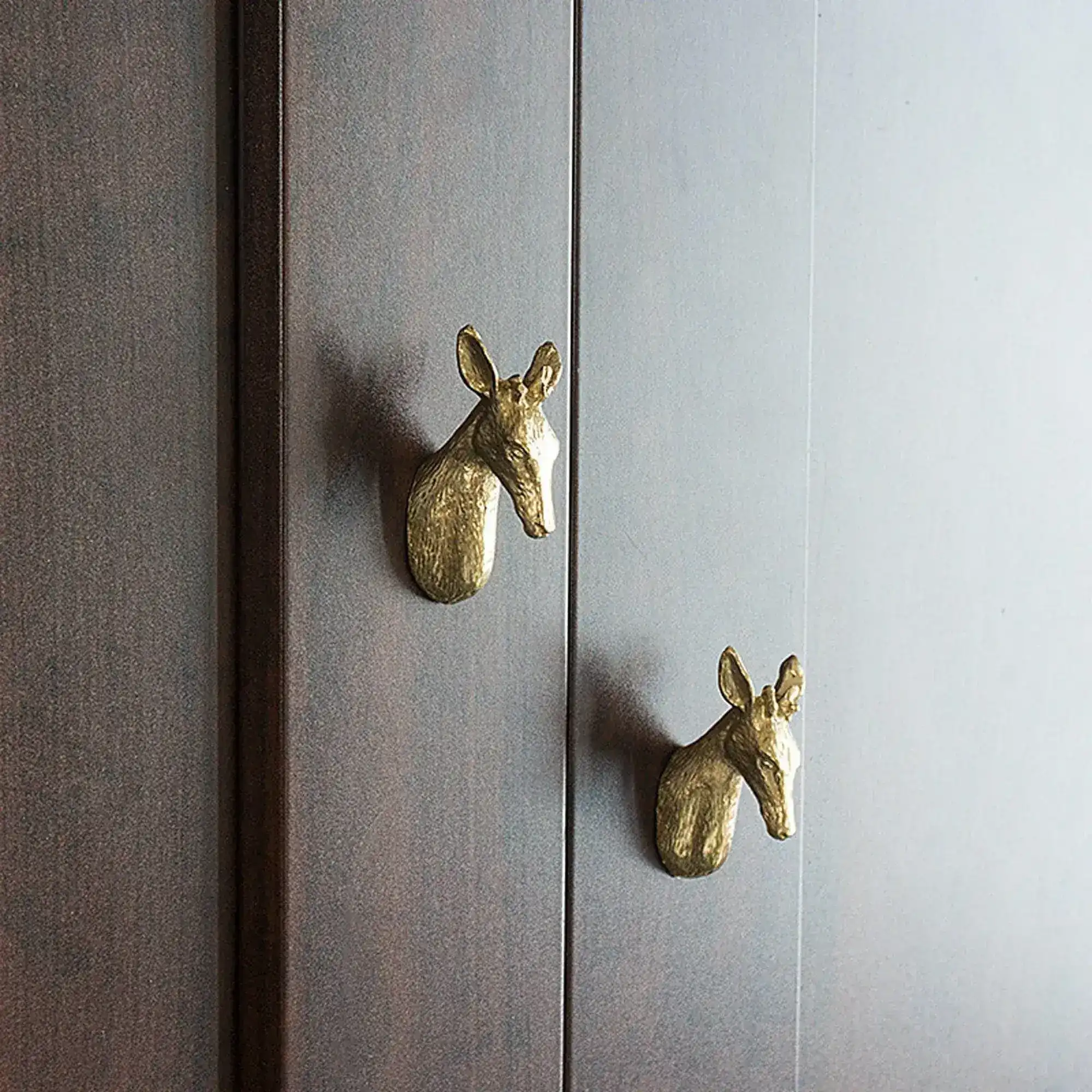 Brass Animal Head Cabinet Drawer Knob - Image 4