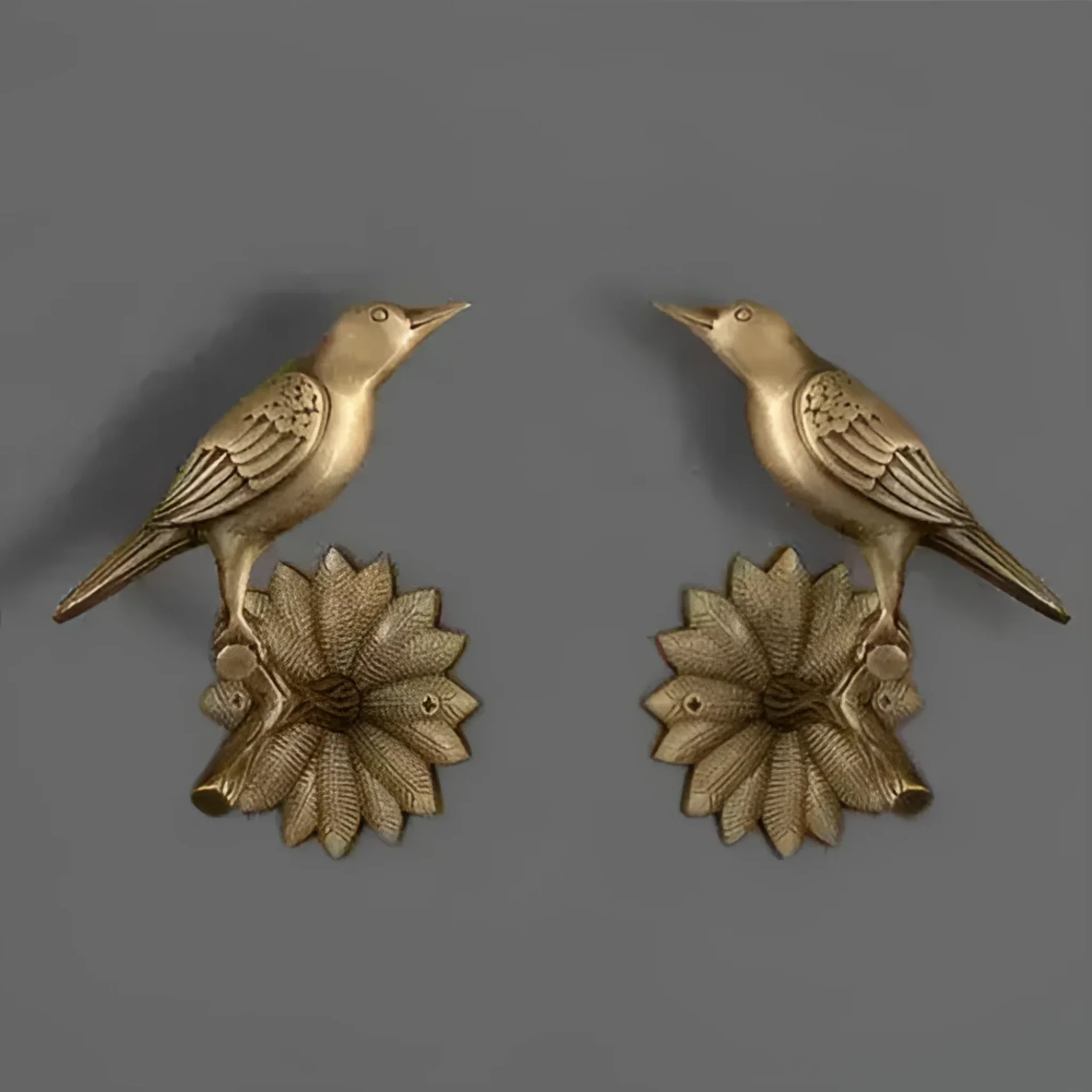 Brass Bird on Tree Branch Curtain Hook - Image 3