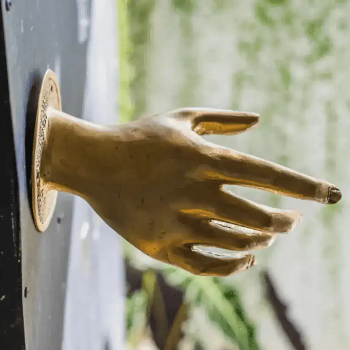 Brass Hand Shake Door Pull Handle - Image 6