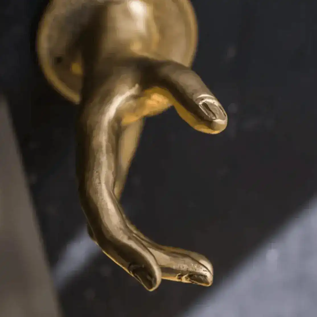 Brass Hand Shake Door Pull Handle - Image 7