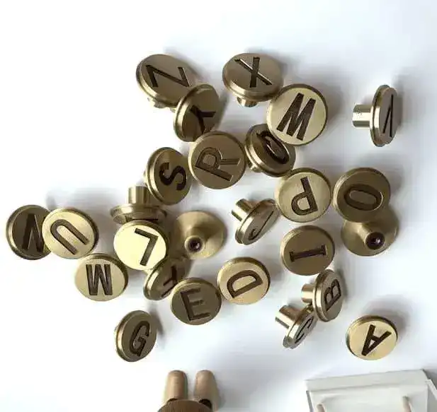 Brass Letters Drawer Knob Wall Hook - Image 4