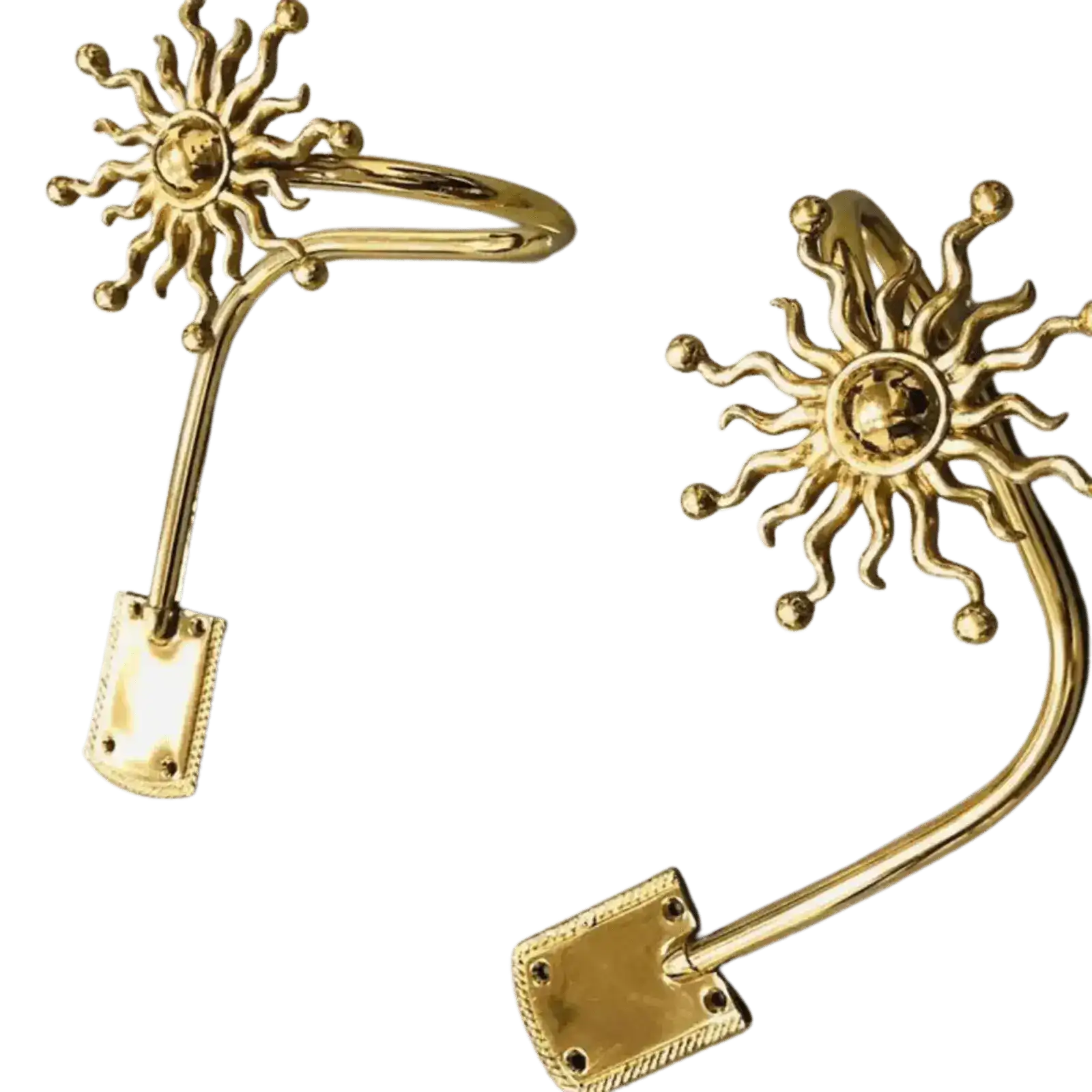 Brass Sun Burst Curtain Hook - Image 6