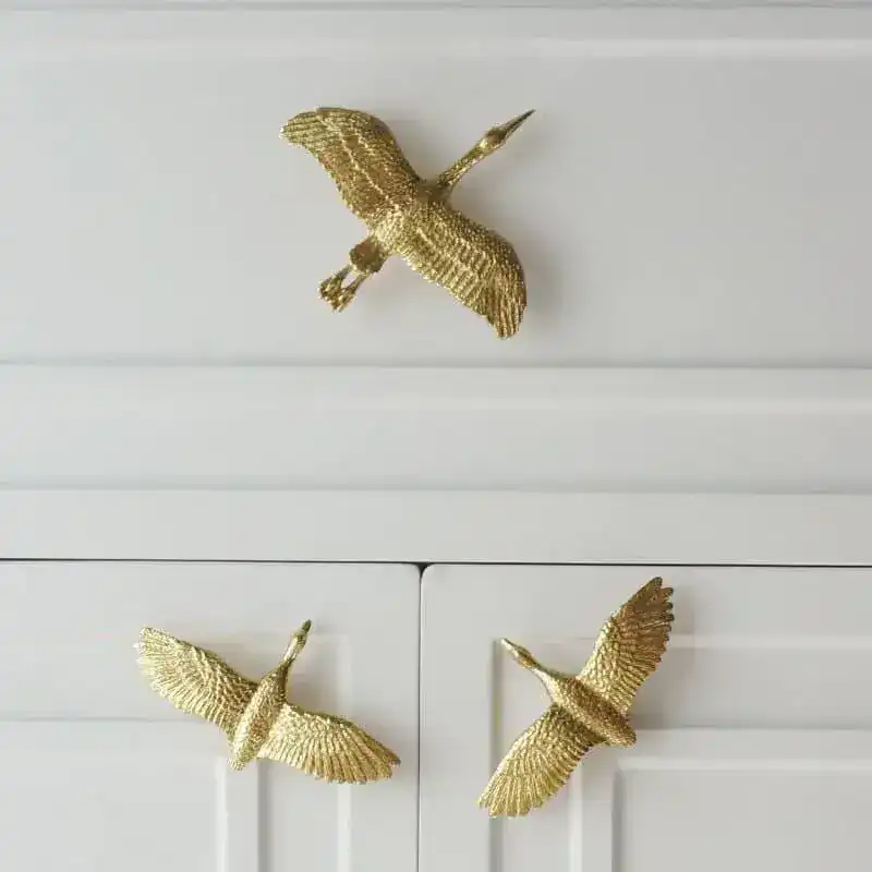 Brass Wild Goose Cabinet Door Knob - Image 4