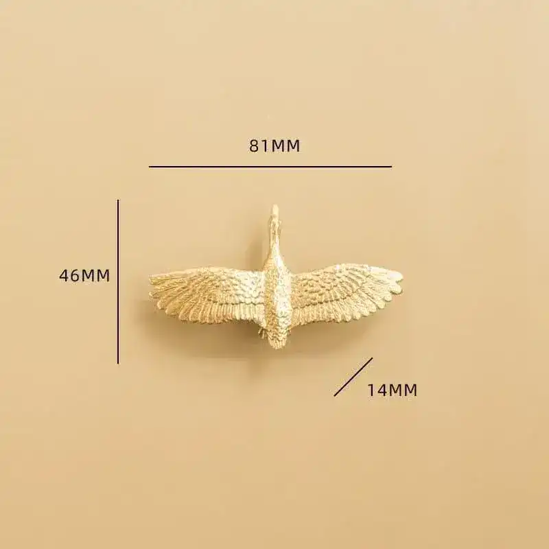 Brass Wild Goose Cabinet Door Knob - Image 6