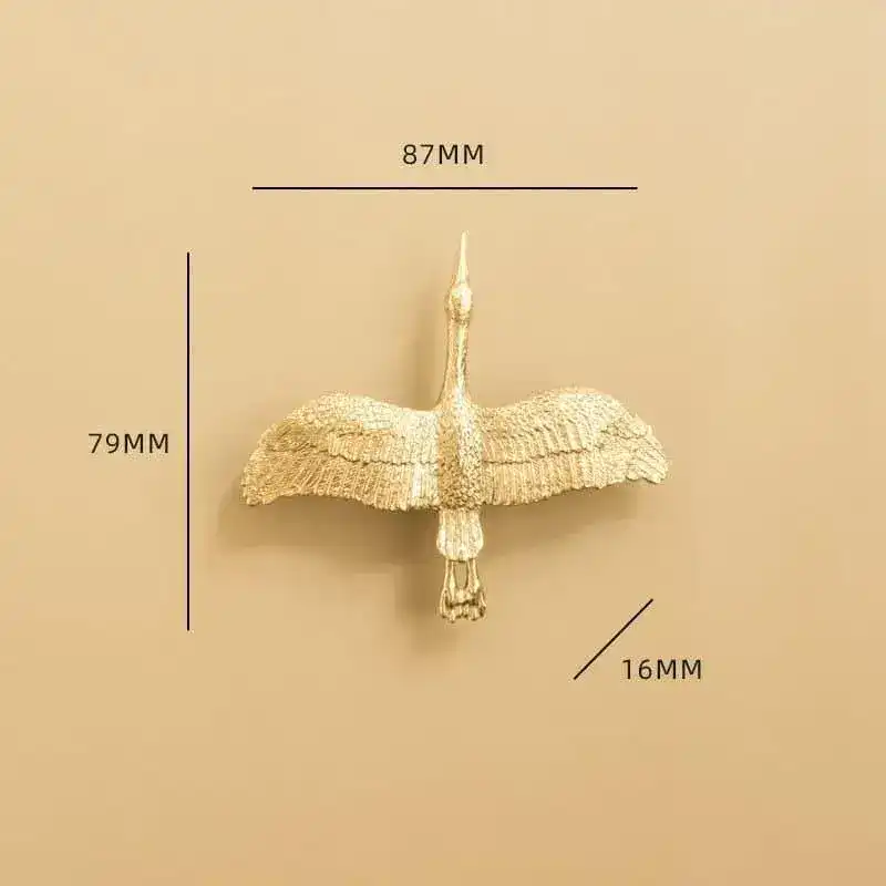 Brass Wild Goose Cabinet Door Knob - Image 7