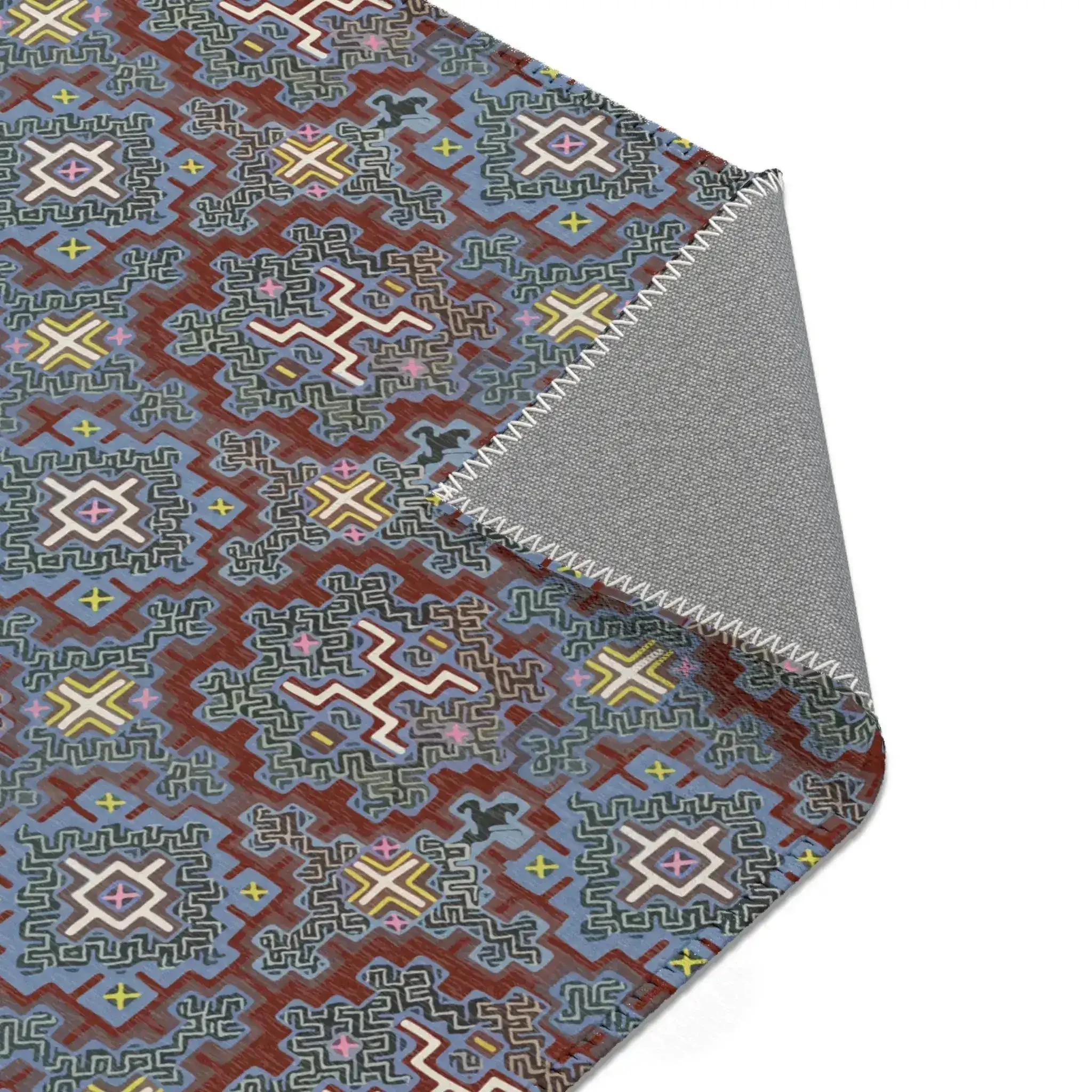 Brick Blaze Geo Accent Rug - Image 6