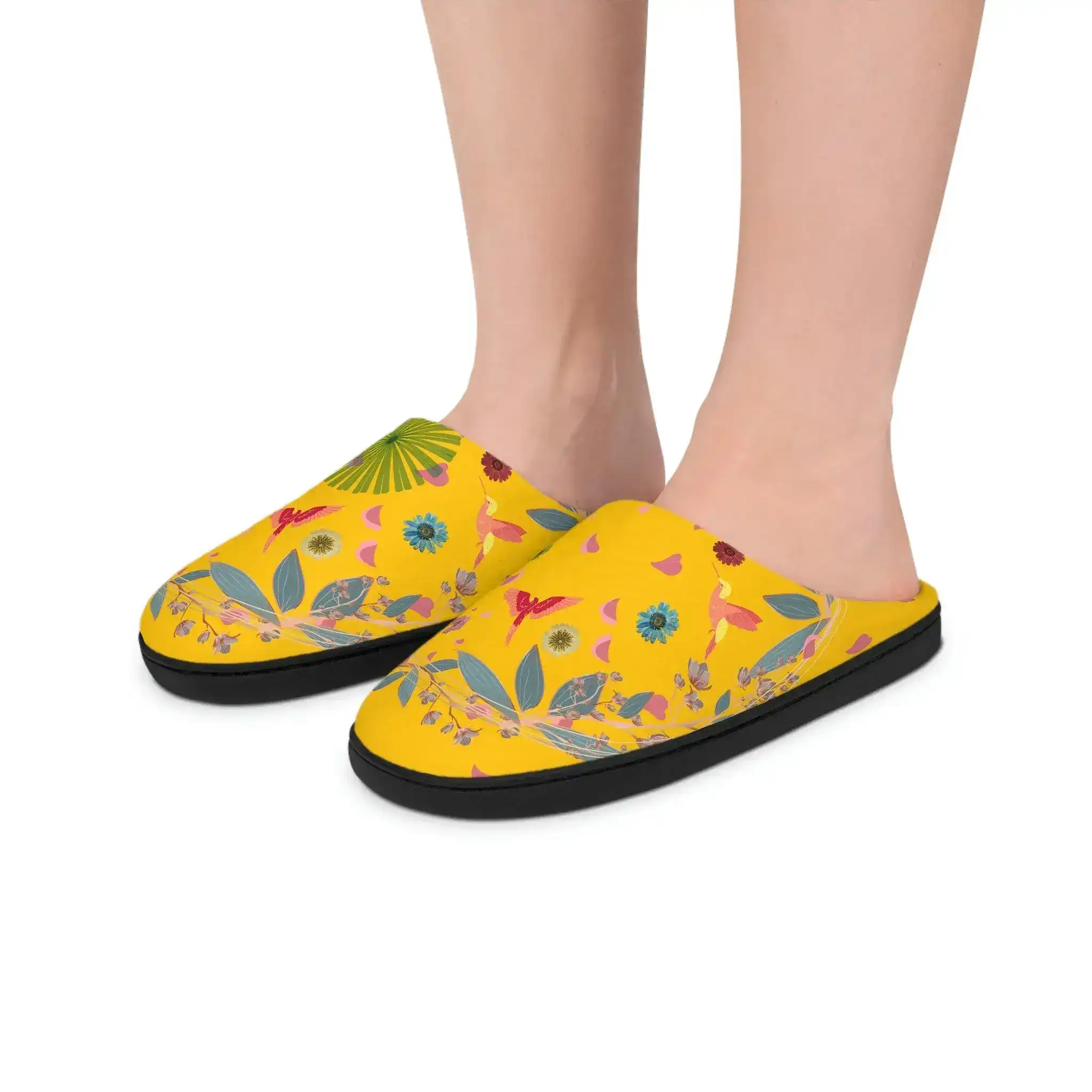 Bright Spring Flowers Women's Indoor Slippers - Image 6
