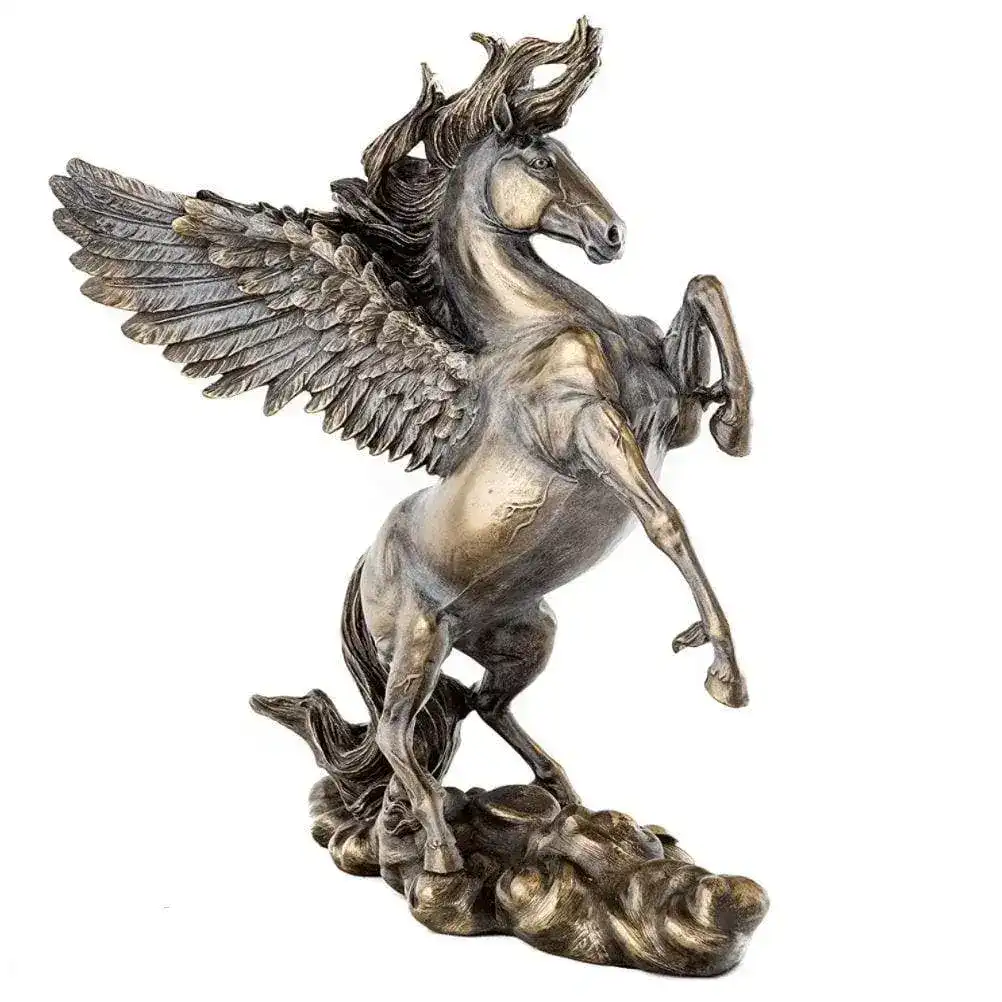 Bronze Greek Flying Horse Pegasus Statue - Image 4