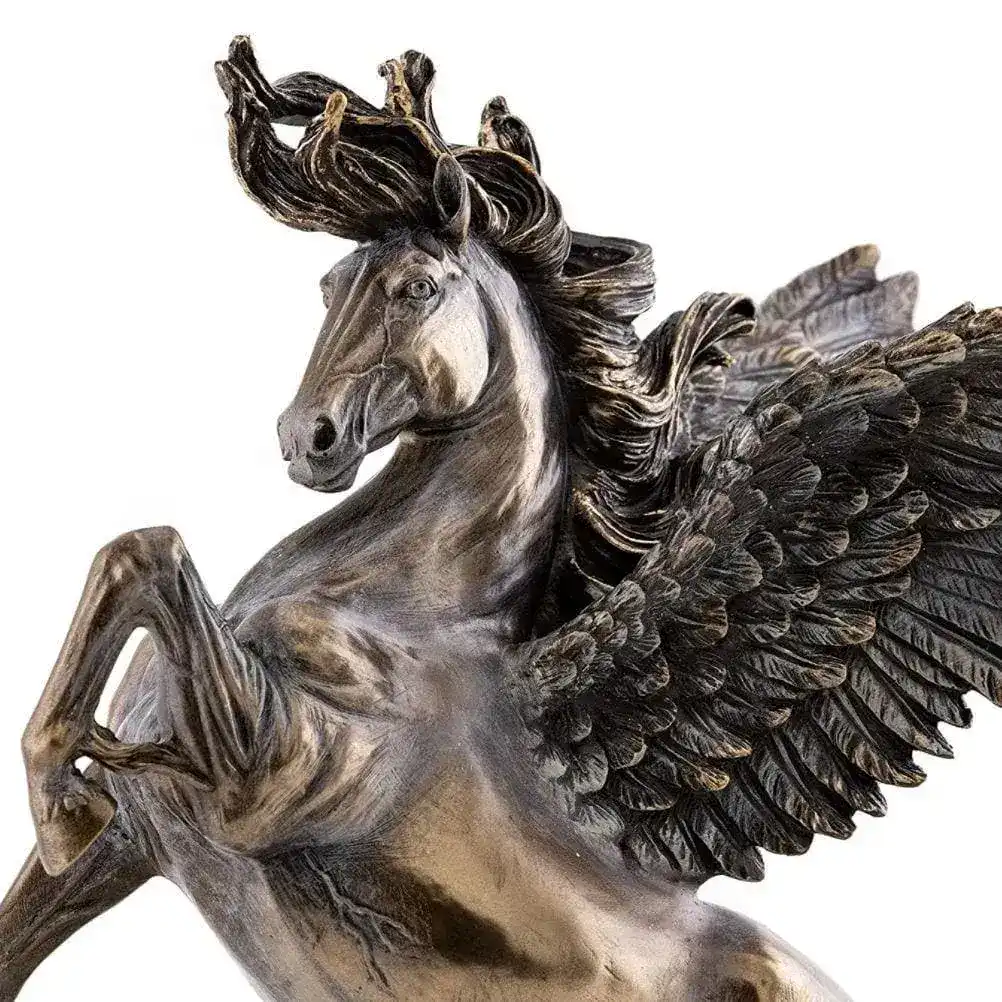 Bronze Greek Flying Horse Pegasus Statue - Image 5