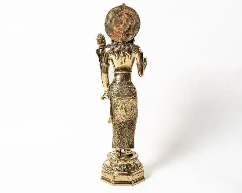 Bronze Majapahit Devi Tara Statue - Image 3
