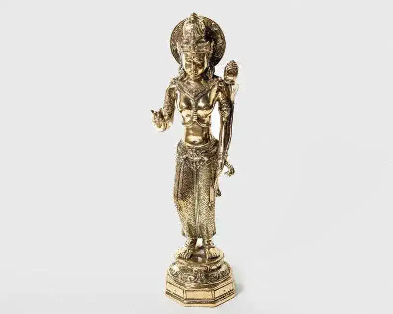 Bronze Majapahit Devi Tara Statue - Image 7