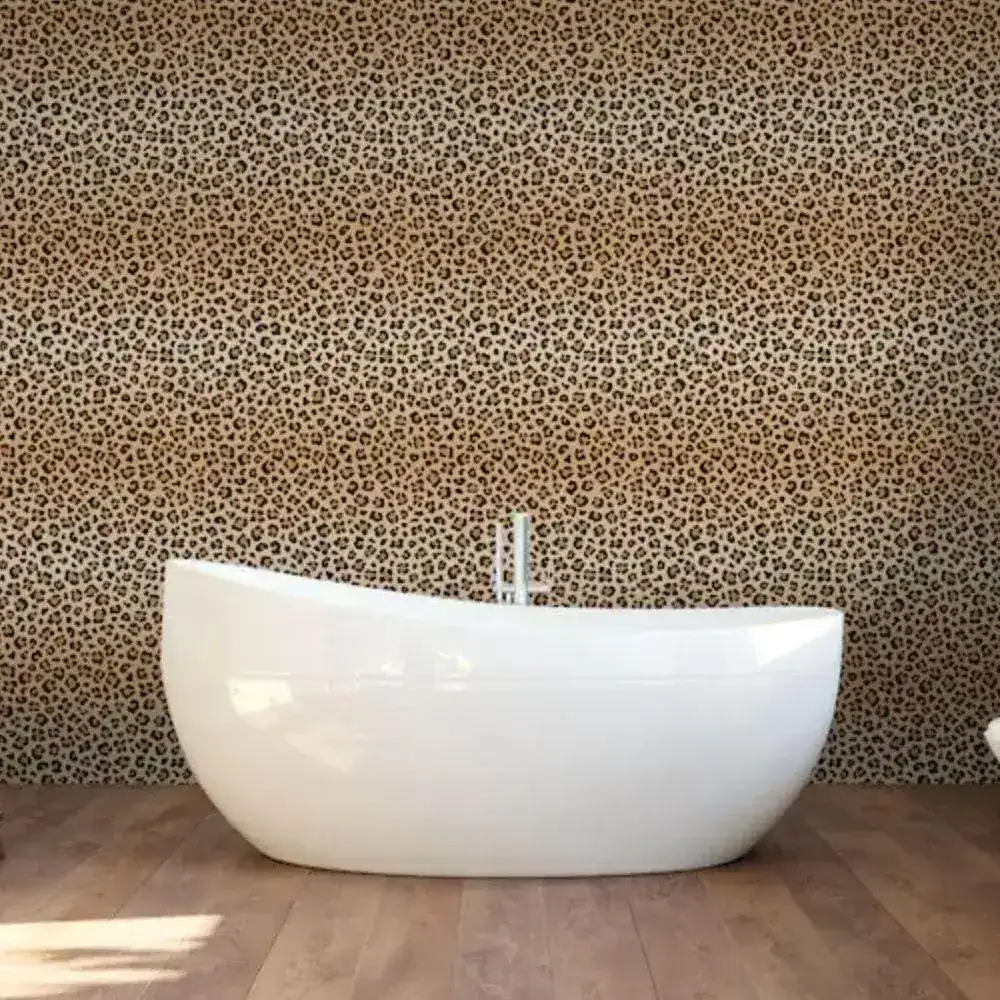 Brown Leopard Dots Wallpaper - Image 3