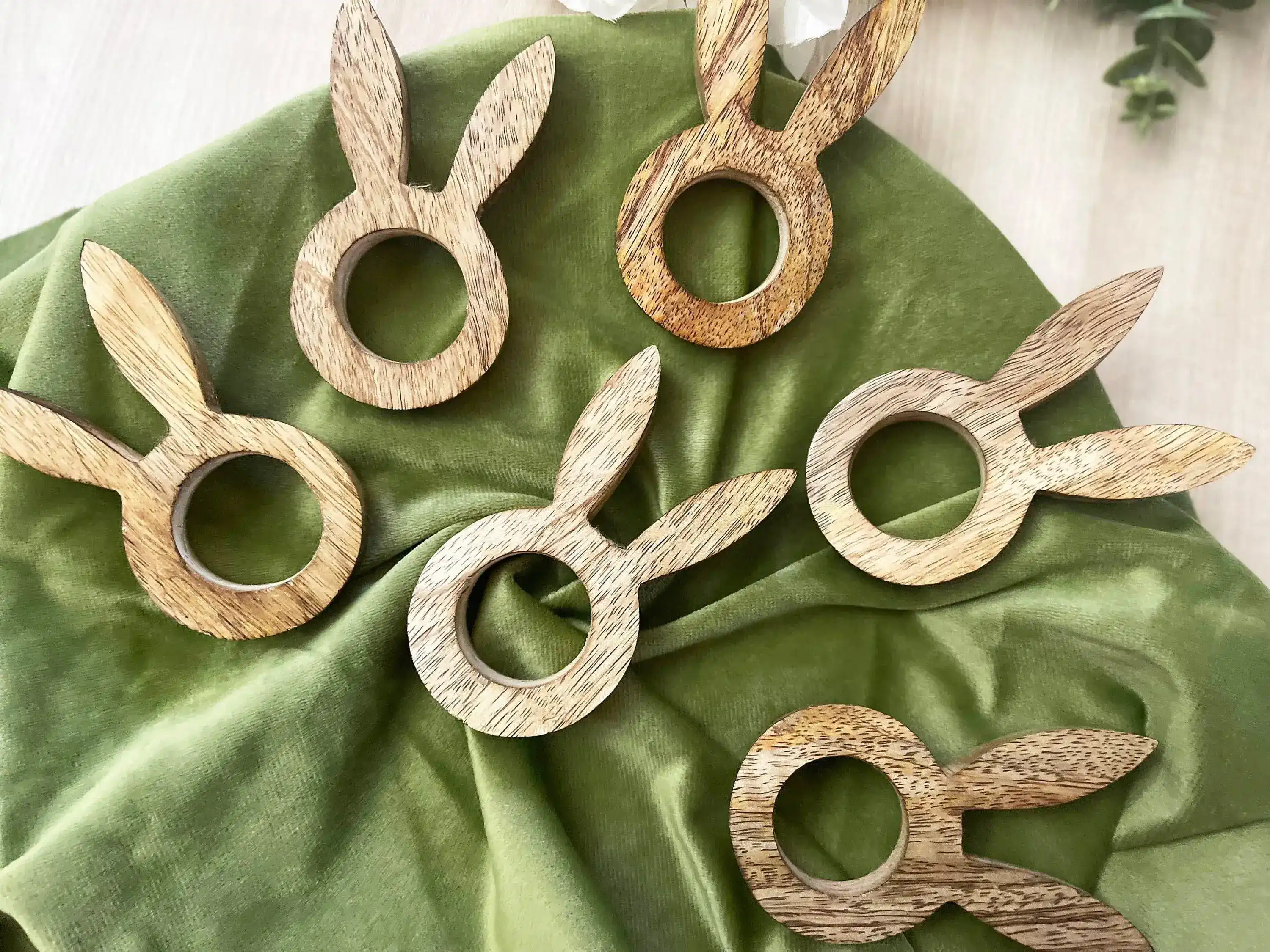 Bunny Easter Wooden Napkin Rings - Image 10