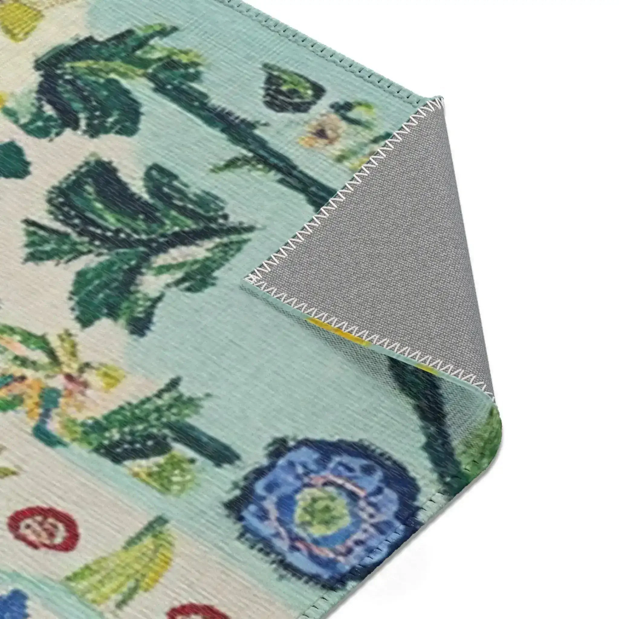 Celestial Phoenix – Embroidered Mythic Accent Rug - Image 8