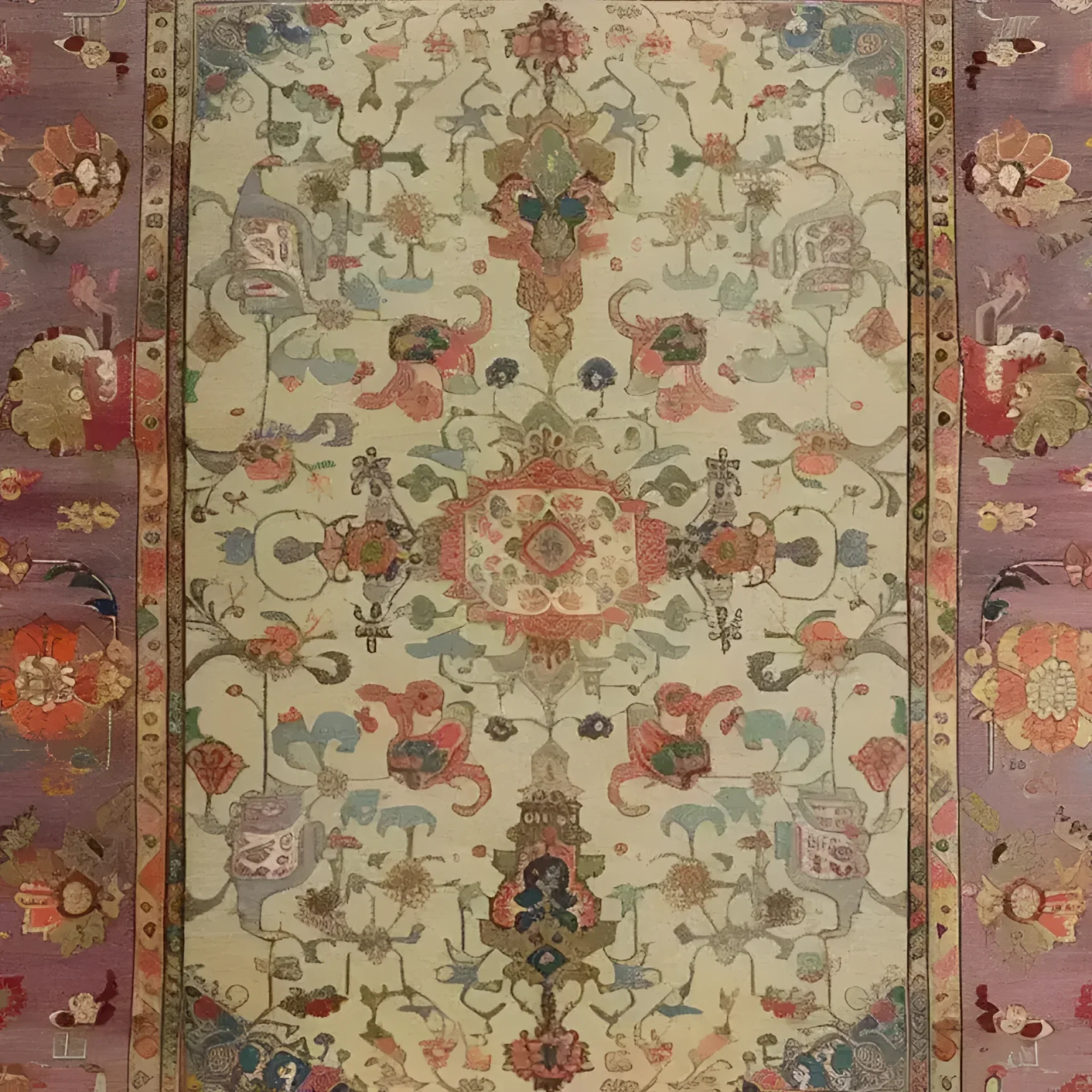 Charming Blooms Hand Knotted Area Rug - Image 4