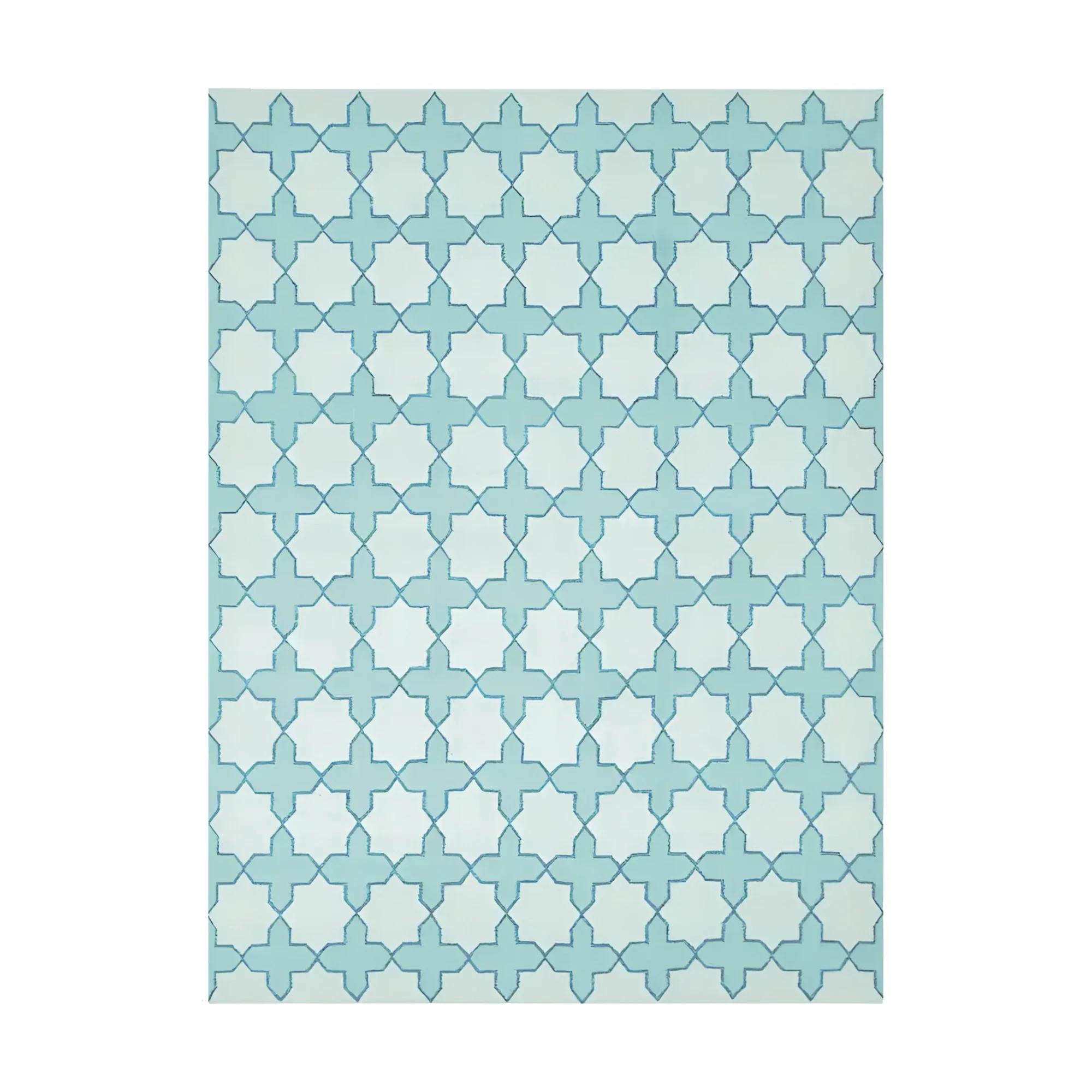 Chateau Classic Dhurrie Cotton Rug - Blue - Image 3