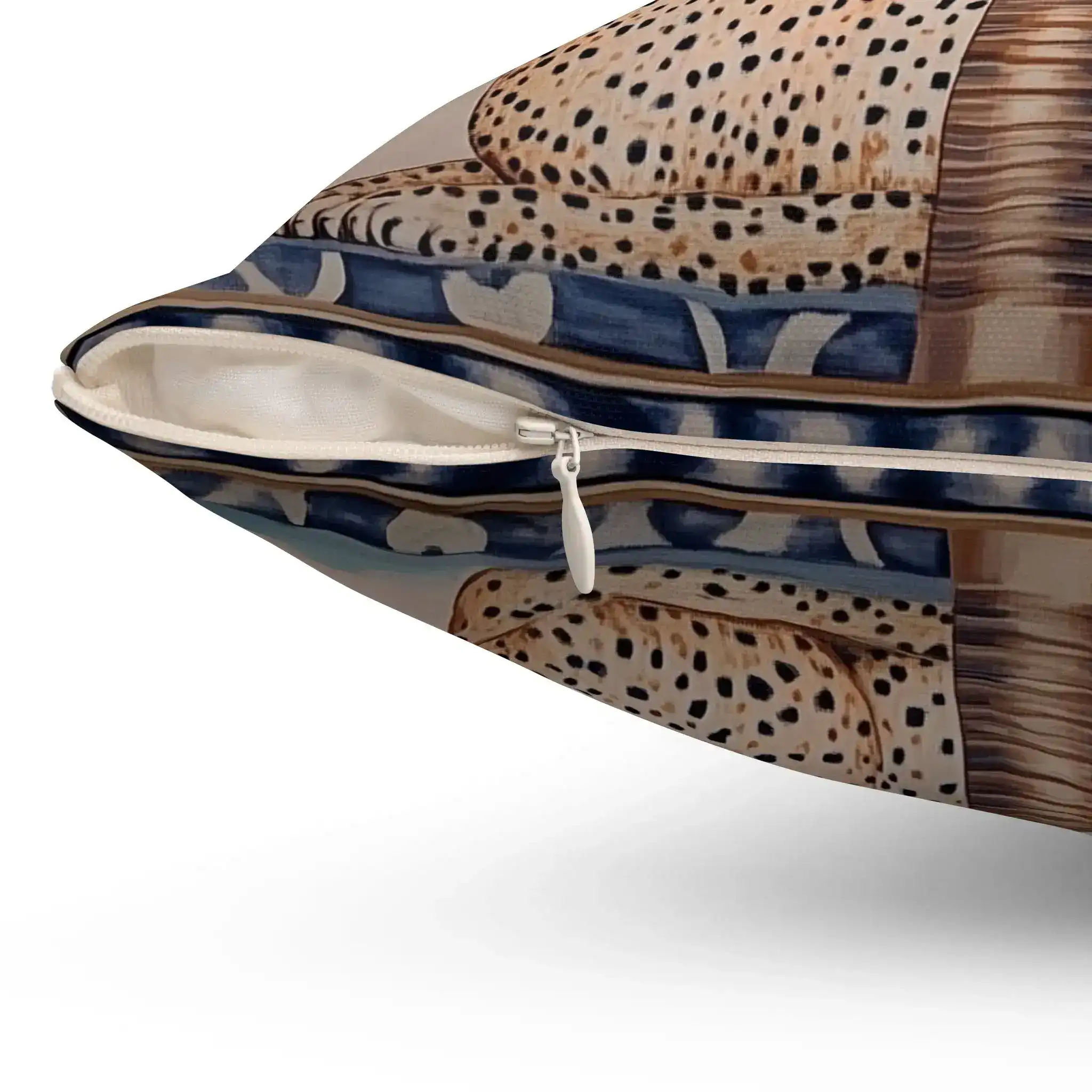 Cheetah and Palm Serenity Throw Pillow - Image 2