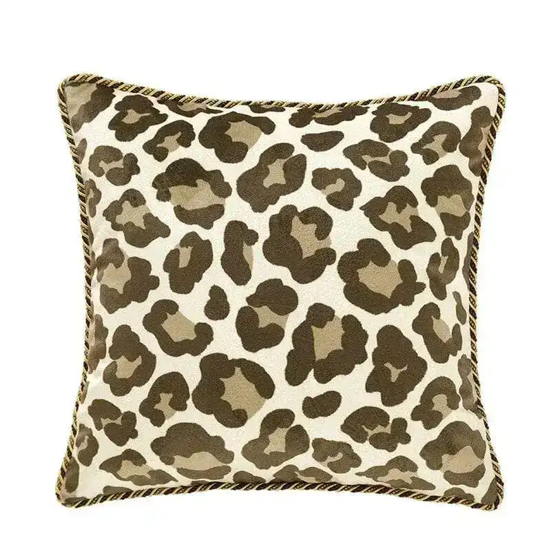 Cheetah Wild Cat Decorative Velvet Throw Pillow Cover with Tassels - Image 3