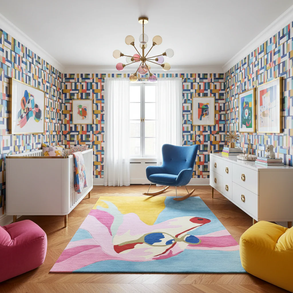 Chic Doggy Days Hand Tufted Rug - Image 2