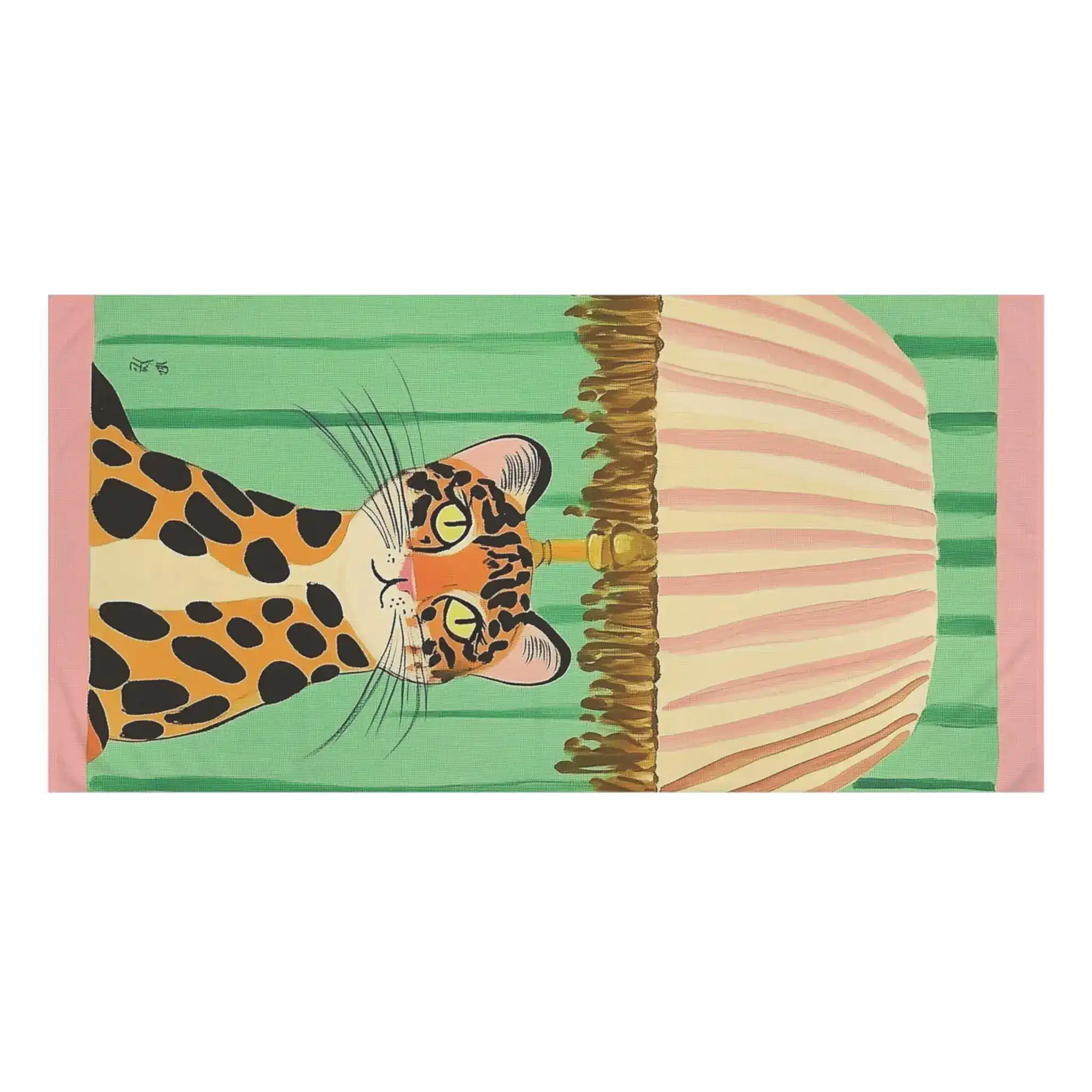 Chic Leopard Lamp Bath Towel - Image 3