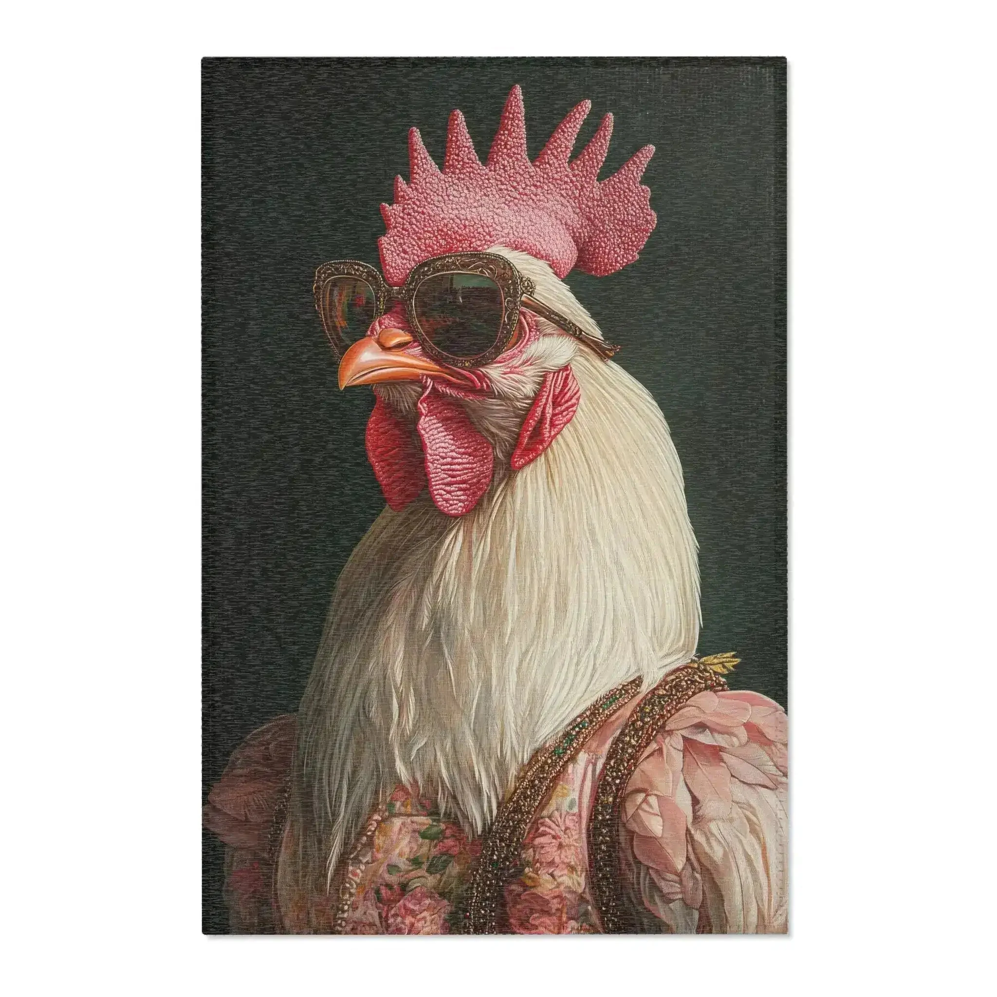 Chic Renaissance Chicken Accent Rug - Image 2