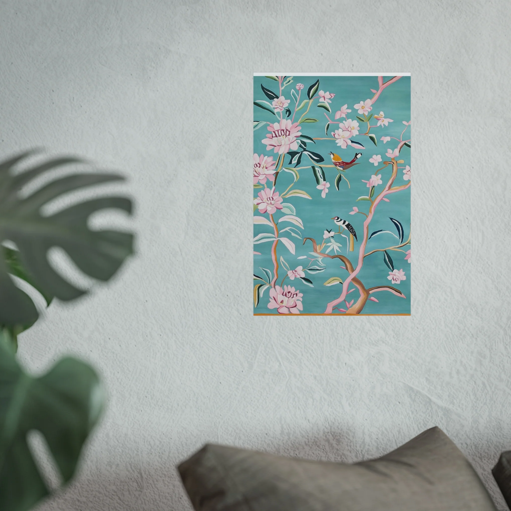 Chinoiserie Birds and Cherry Blossom Fine Art Poster - Image 25