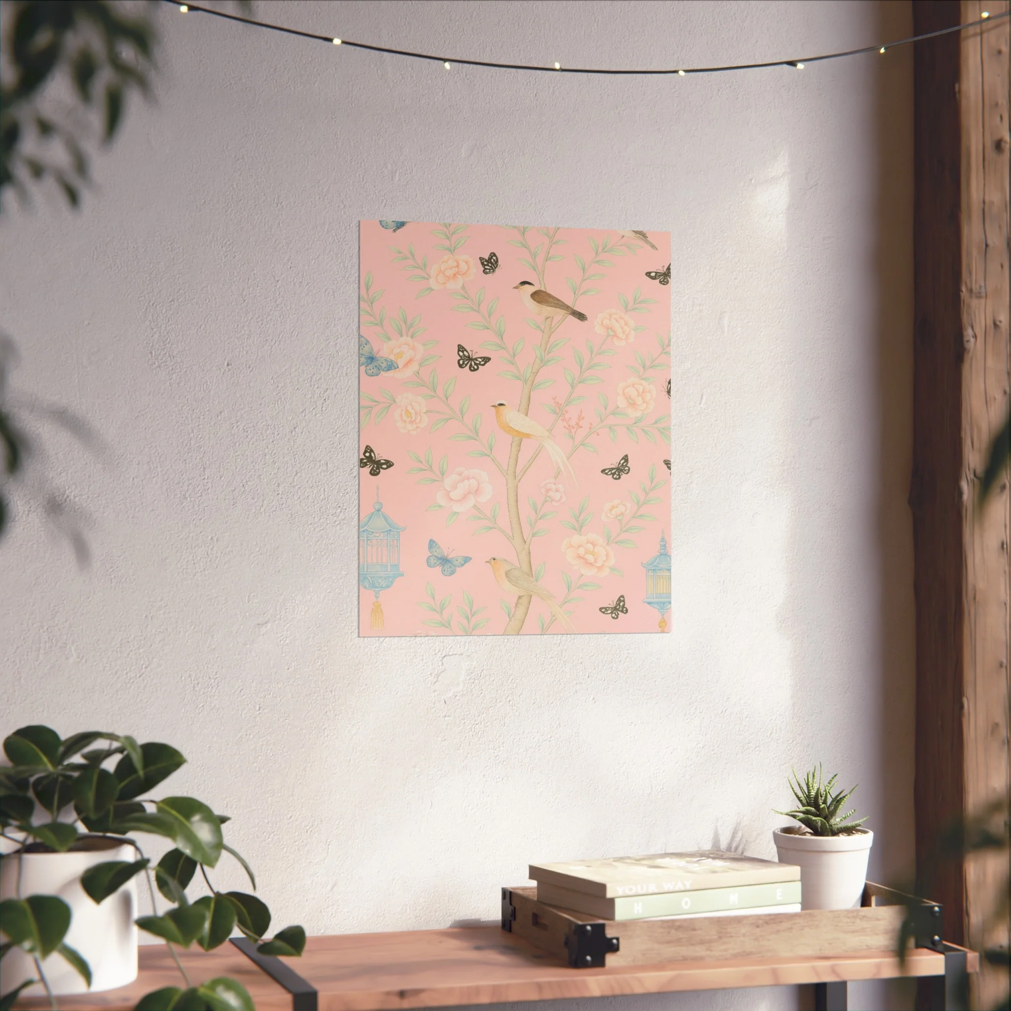 Chinoiserie Feathers and Lanterns Fine Art Poster - Image 32