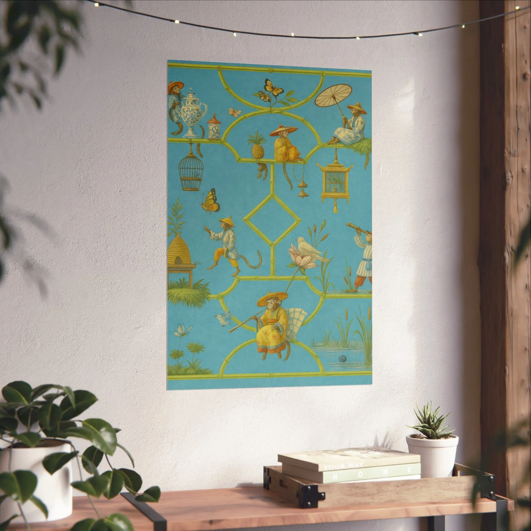 Chinoiserie Monkey Business Fine Art Poster - Image 38