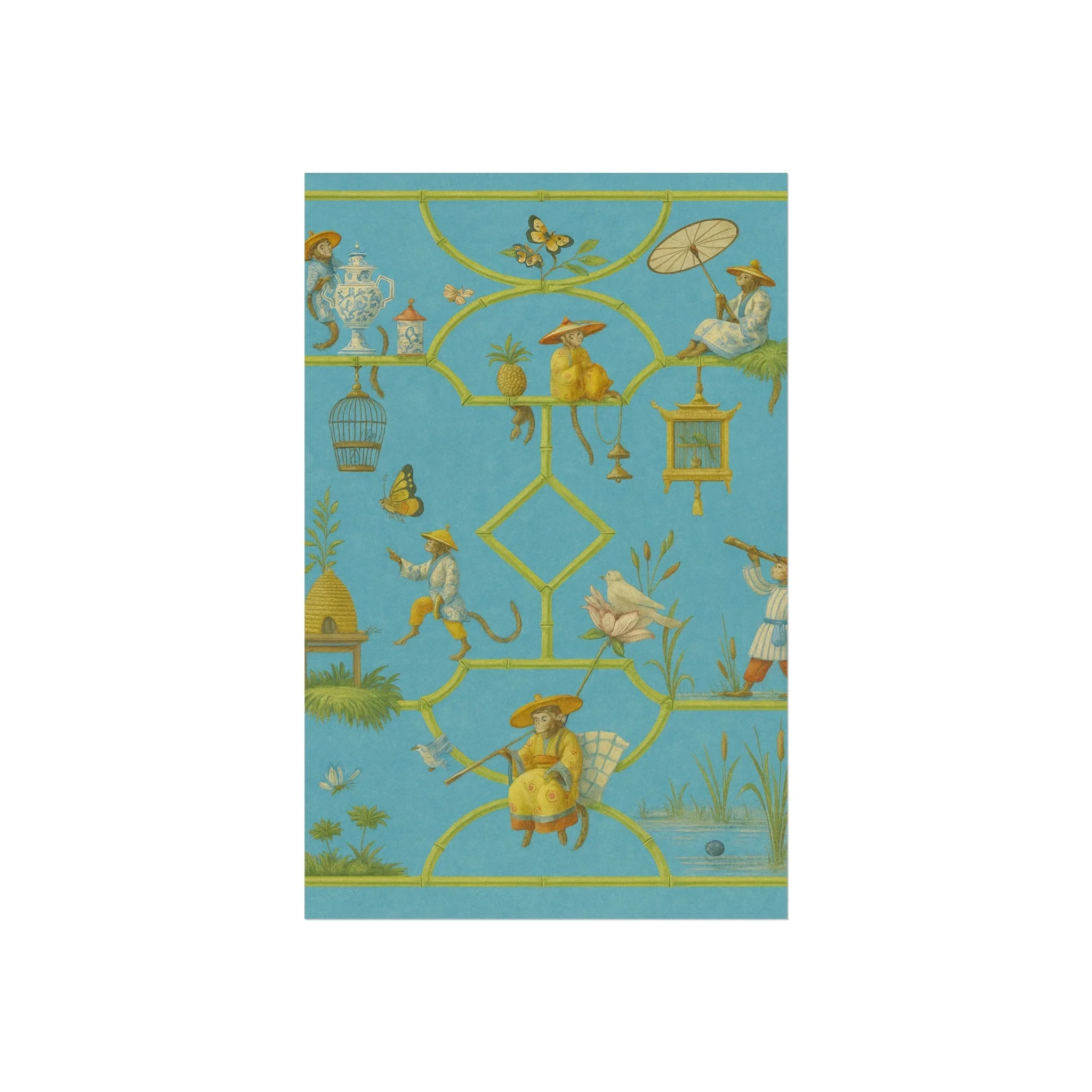 Chinoiserie Monkey Business Fine Art Poster - Image 5