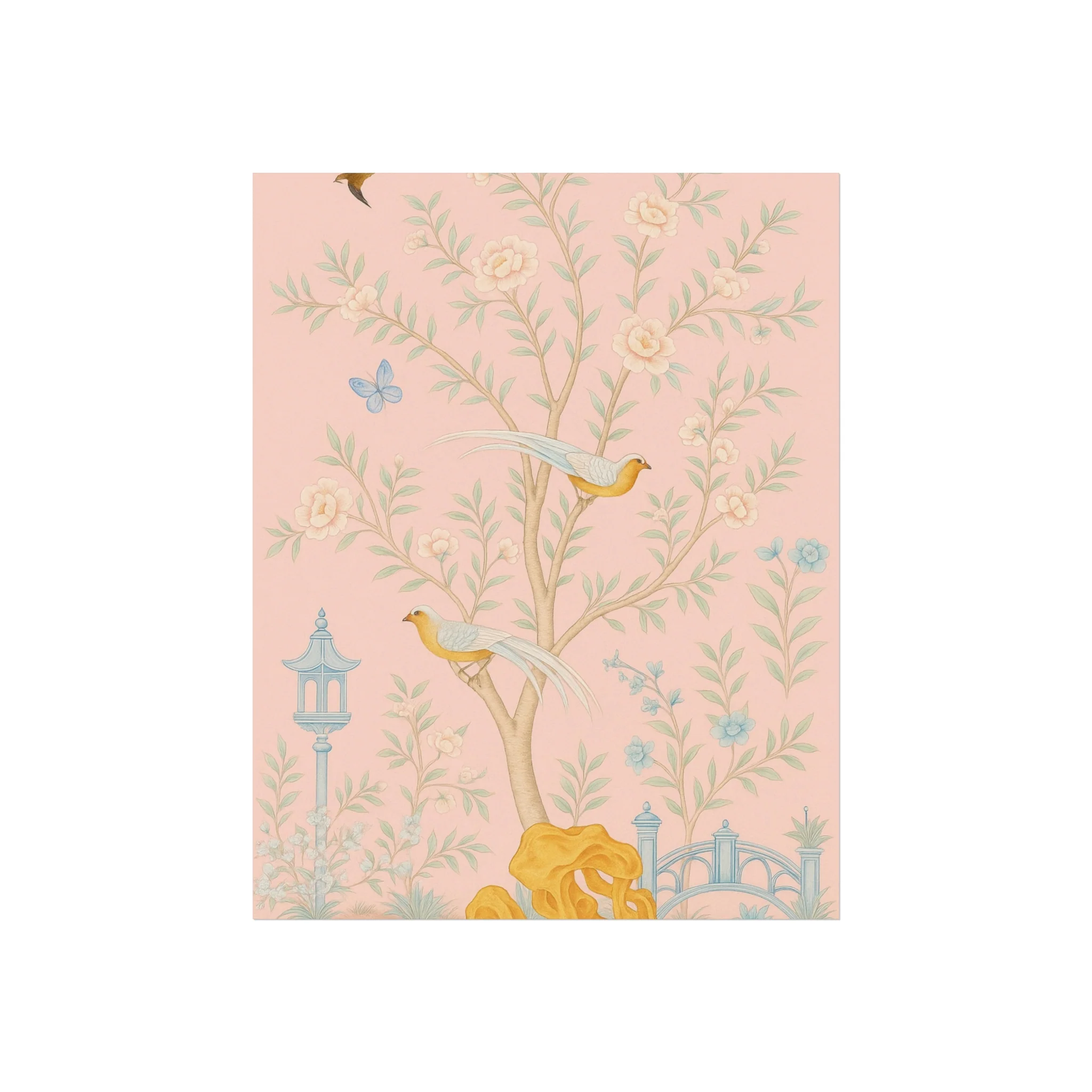 Chinoiserie Serenity - Pink Fine Art Poster - Image 4