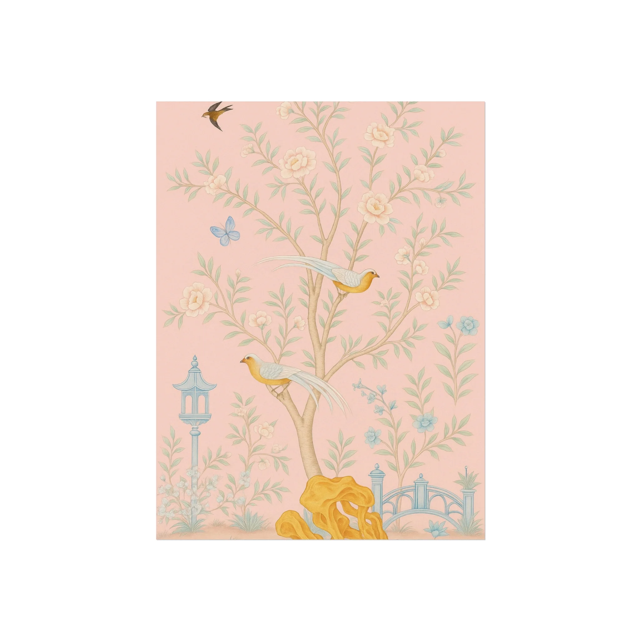 Chinoiserie Serenity - Pink Fine Art Poster - Image 6
