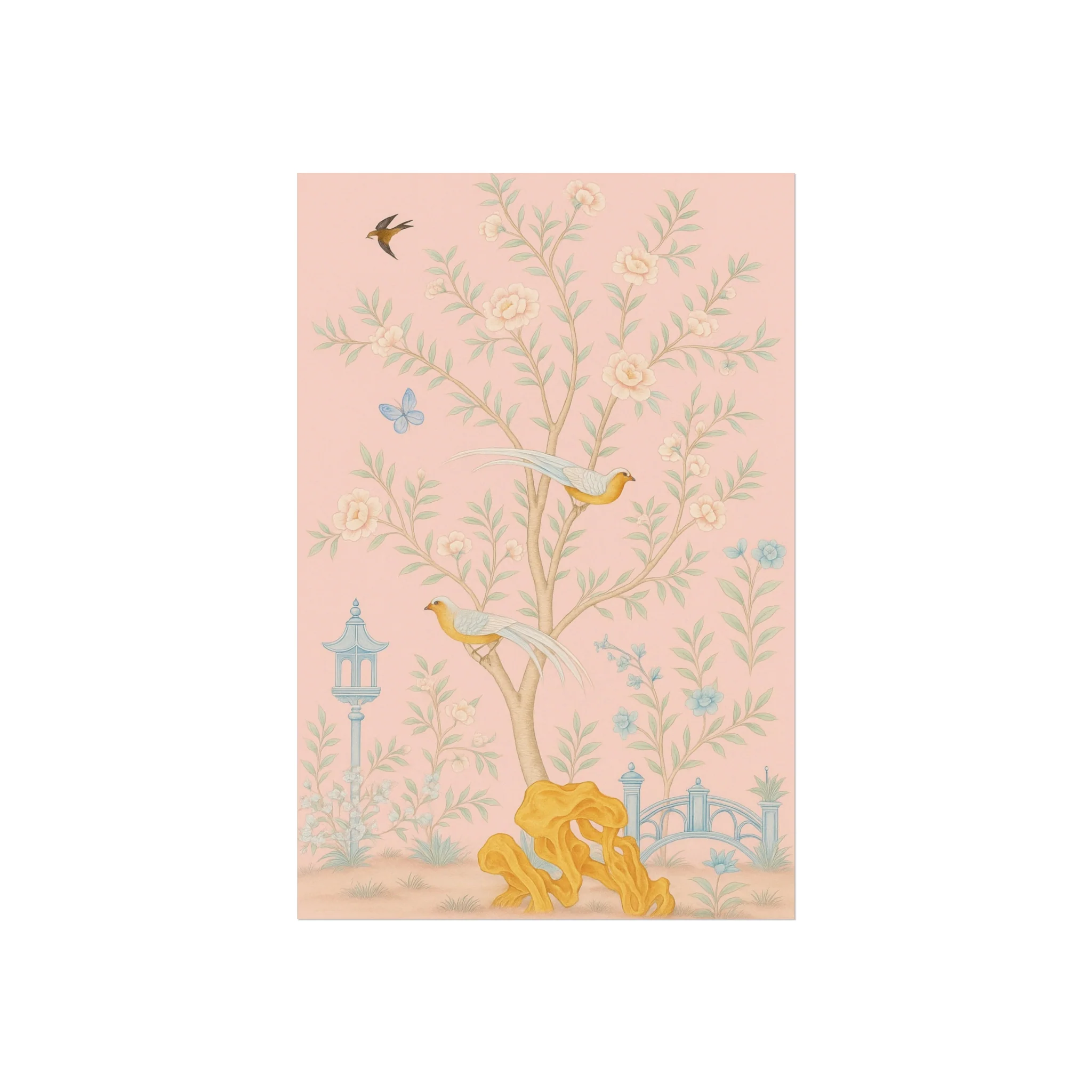 Chinoiserie Serenity - Pink Fine Art Poster - Image 7