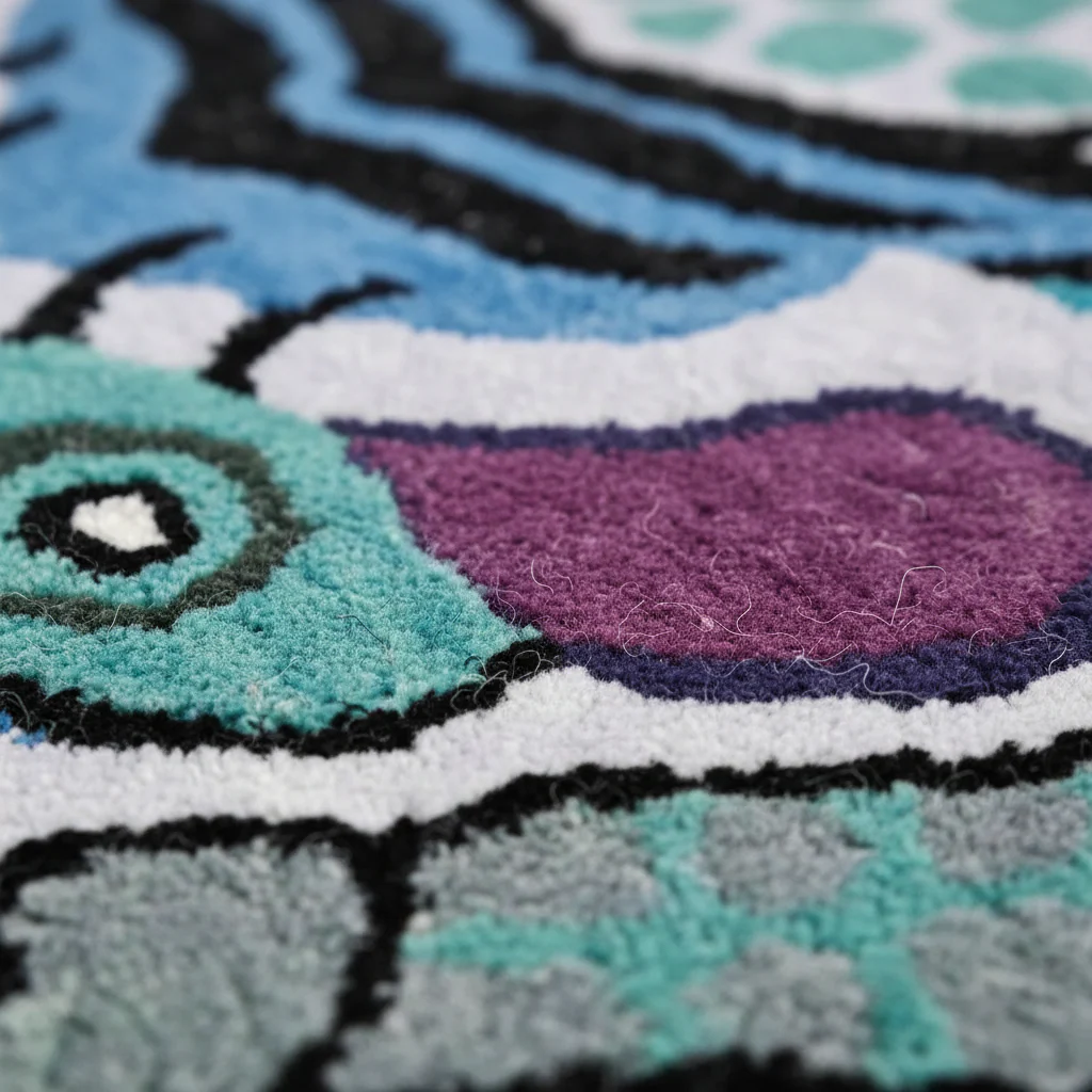 Chinoiserie Tibetan Tiger Hand Tufted Wool Rug - Blue - Image 5