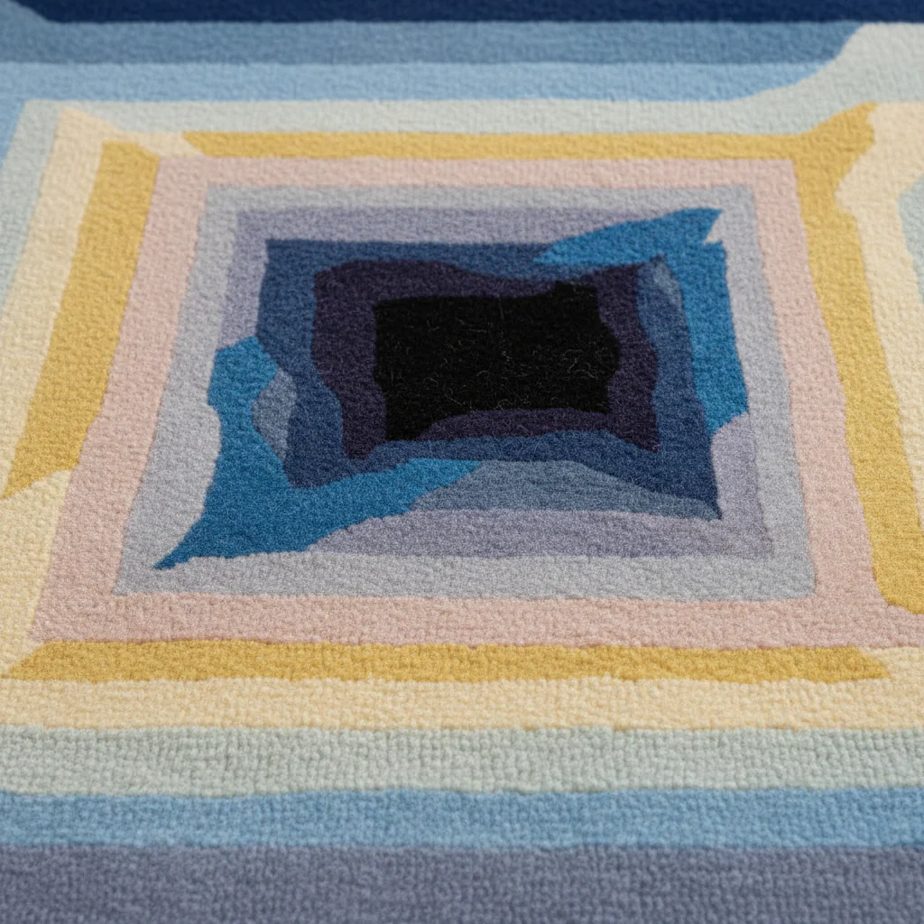 Chromatic Depth Frame Hand Tufted Rug - Image 3