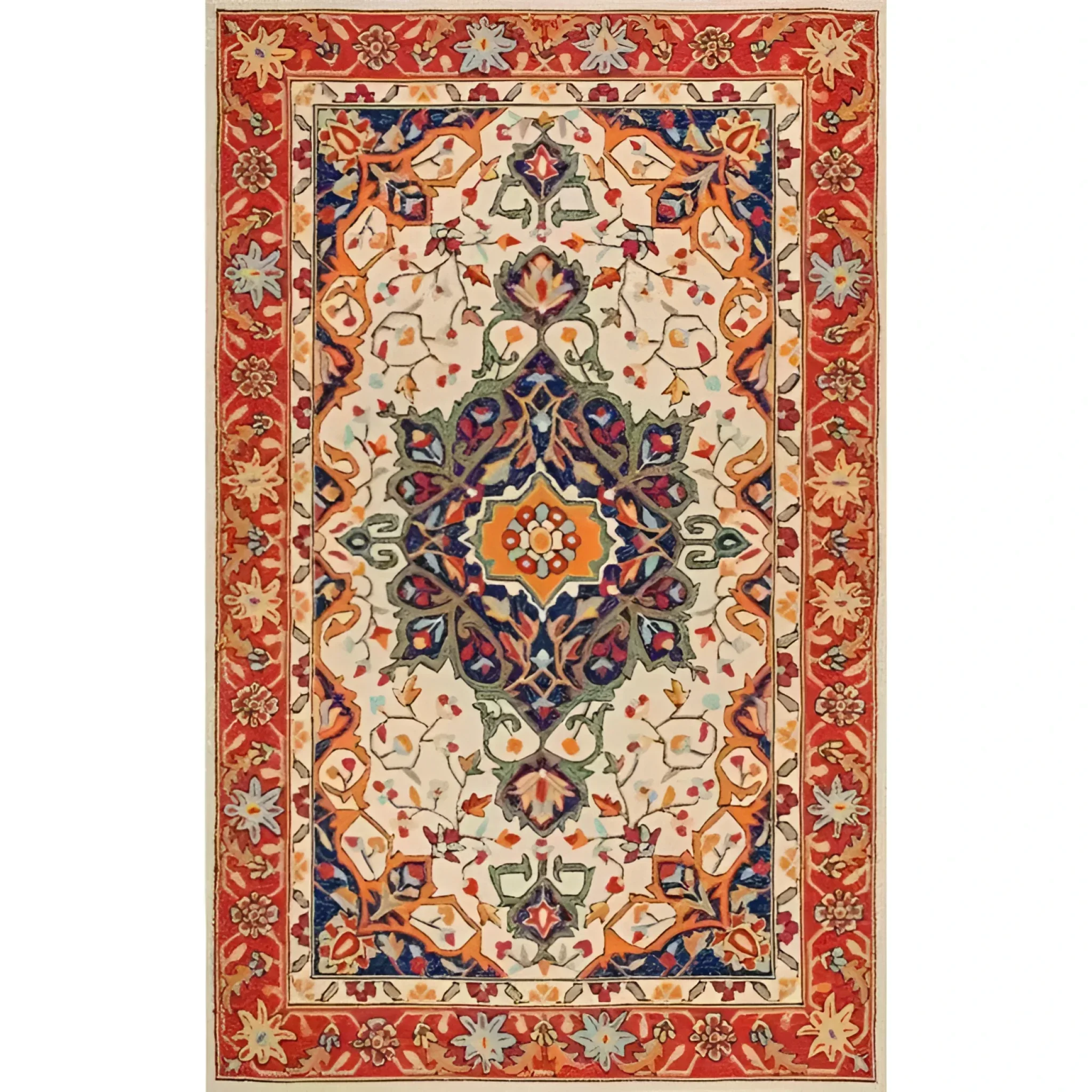 Classic Maia Traditional Printed Area Rug - Image 3