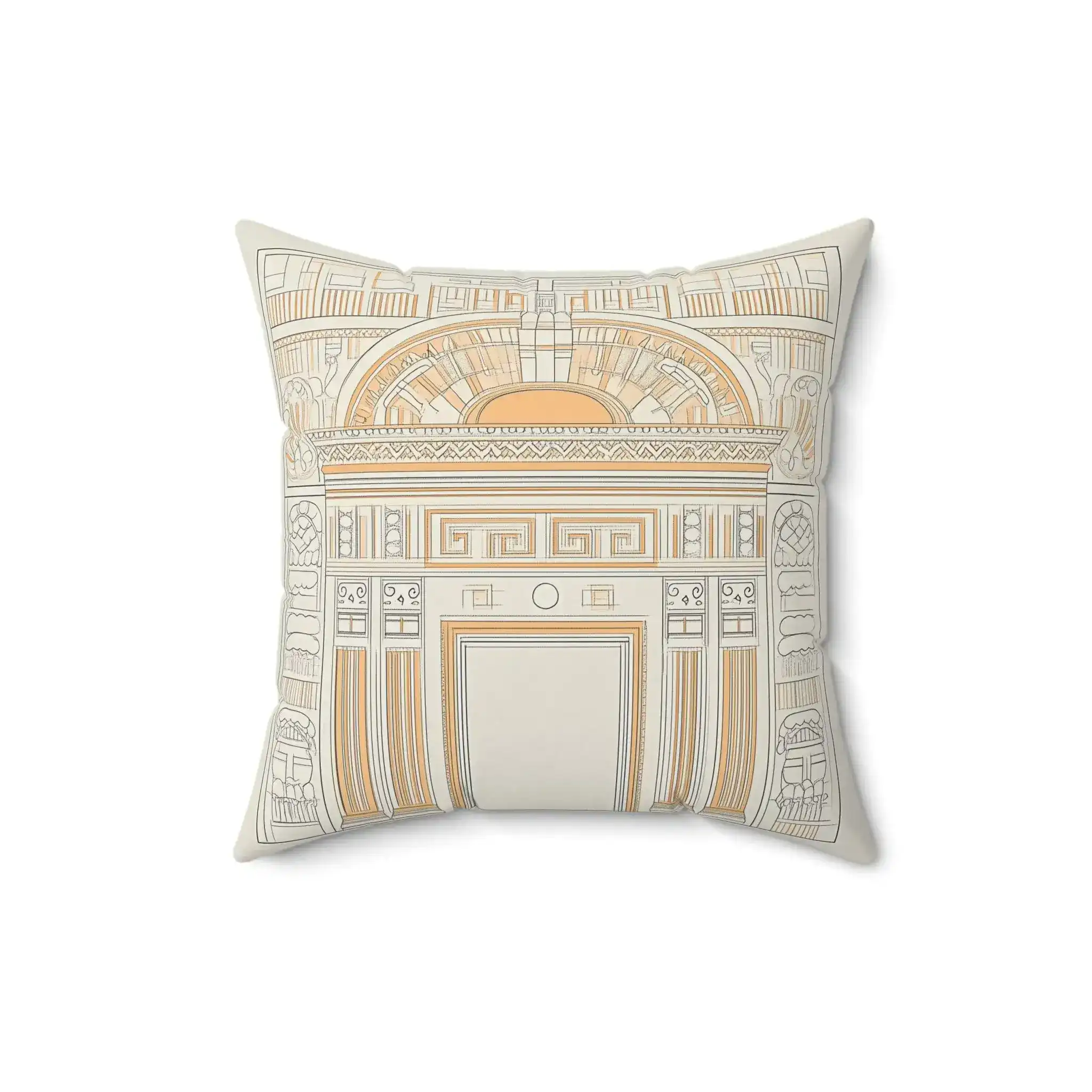 Classical Architecture Details Throw Pillow - Image 3