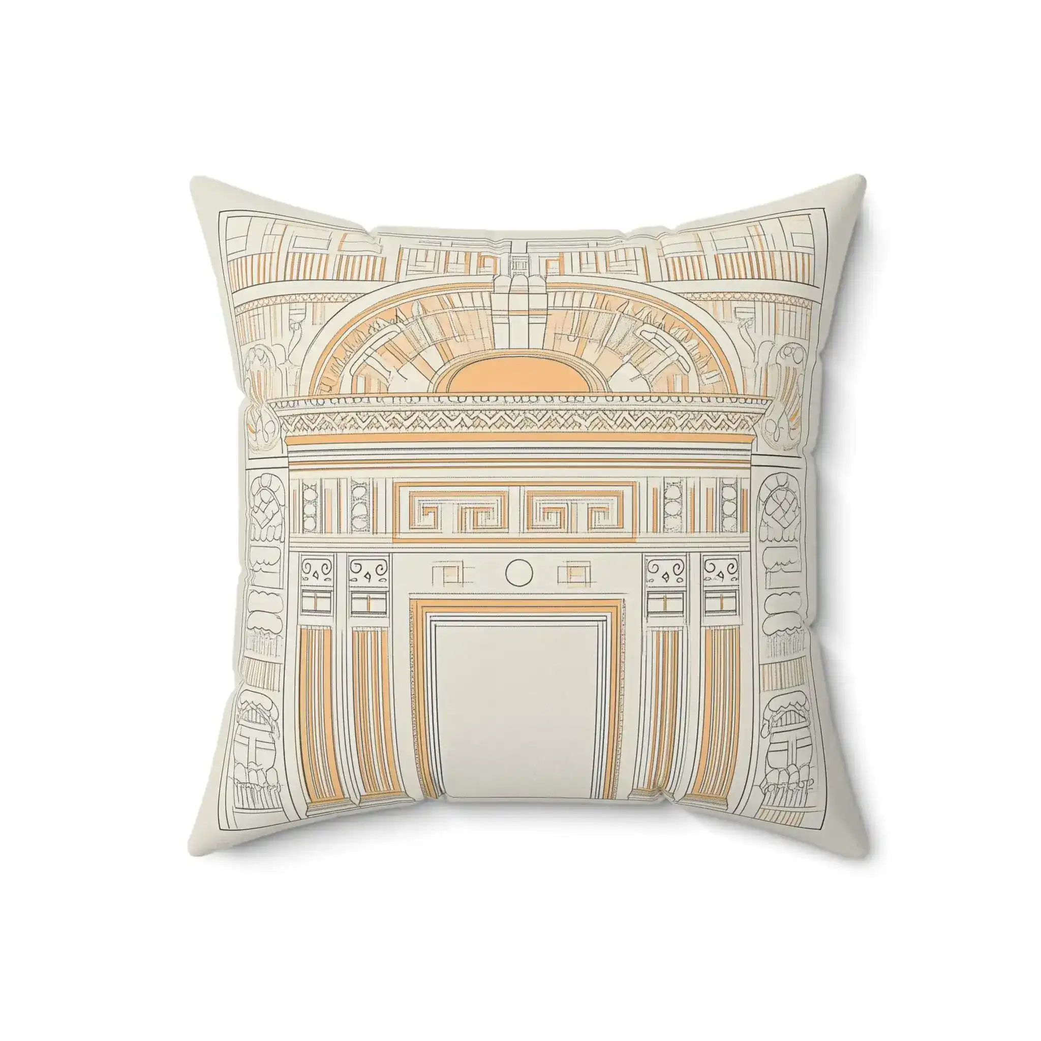 Classical Architecture Details Throw Pillow - Image 4